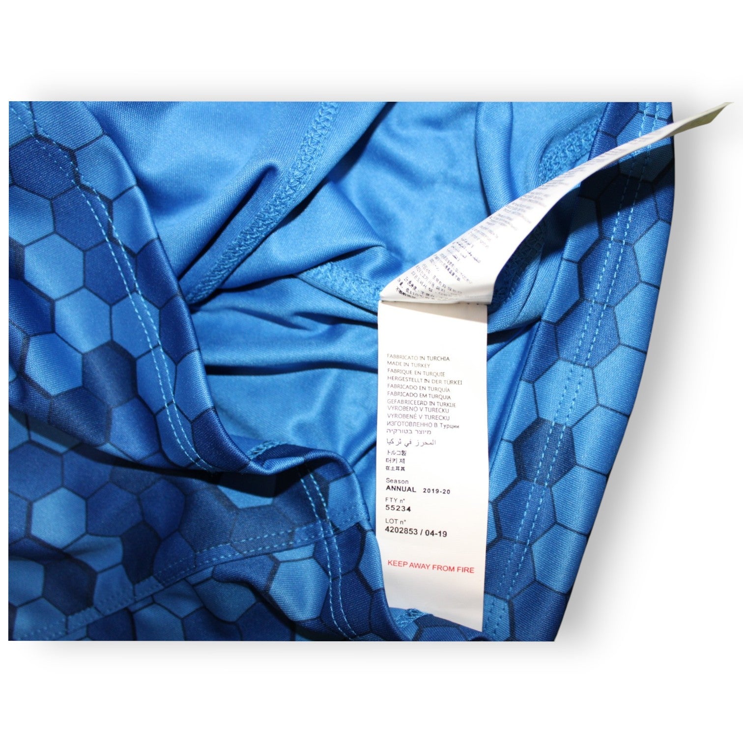 Etichetta interna Kappa Season 2019-20 FTY 55234 Made in Turkey – maglia Empoli Player Issued Antonelli N.13