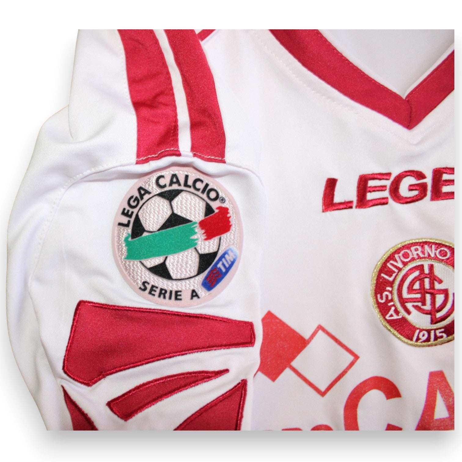 Patch Lega Calcio Serie A TIM maglia Livorno Away 2007-08 Legea Player Issued David Balleri numero 69