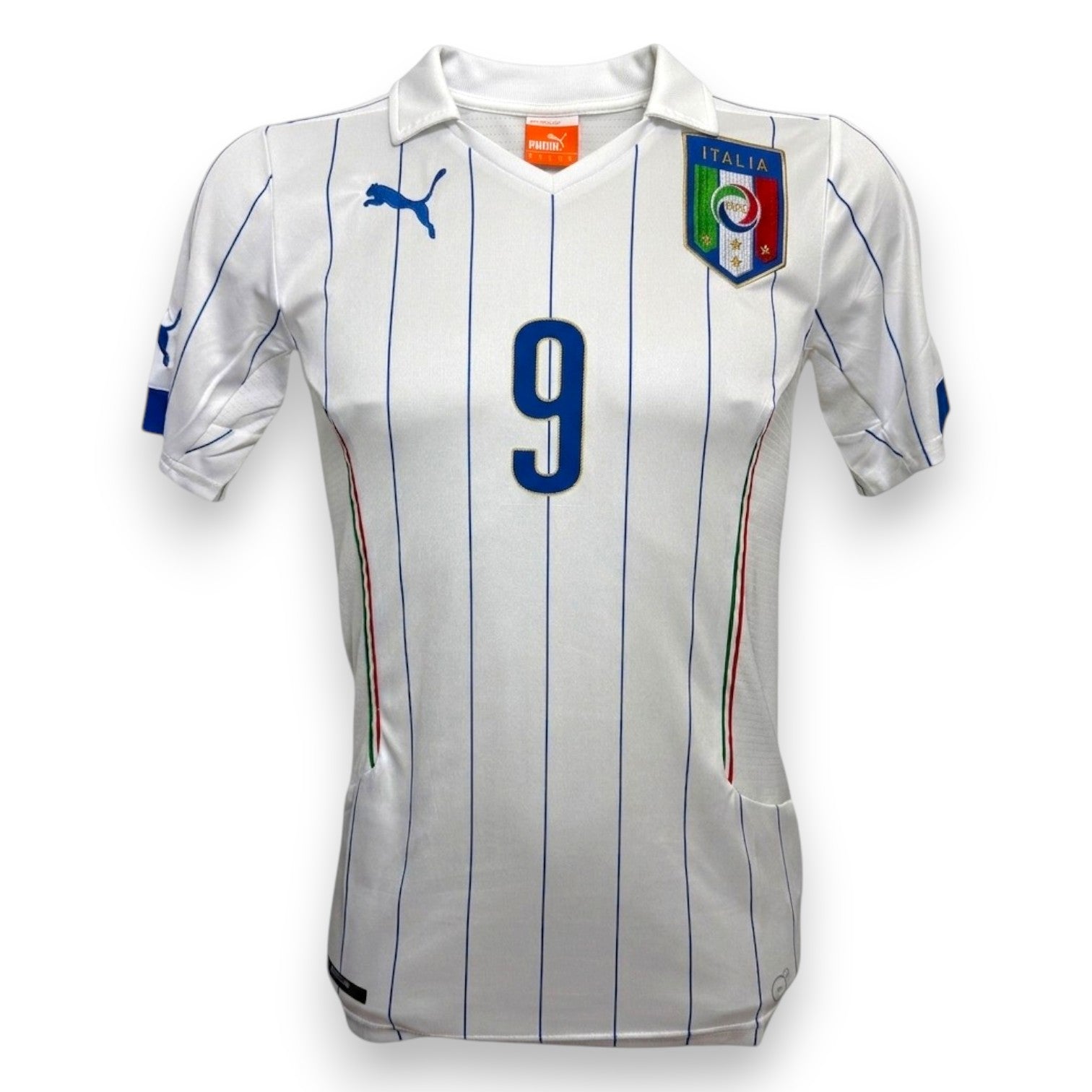 Maglia Italia Away 2014 fronte – Mario Balotelli numero 9 – Puma – Mondiali Brasile 2014