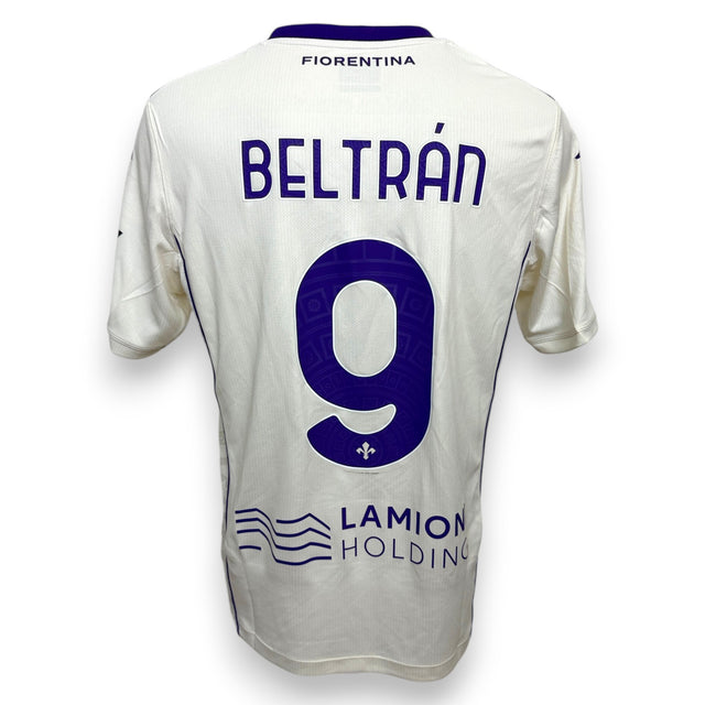 Maglia Fiorentina Away 2024-25 Gara Lucas Beltrán numero 9 – Kappa – sponsor Lamion Holding – taglia M