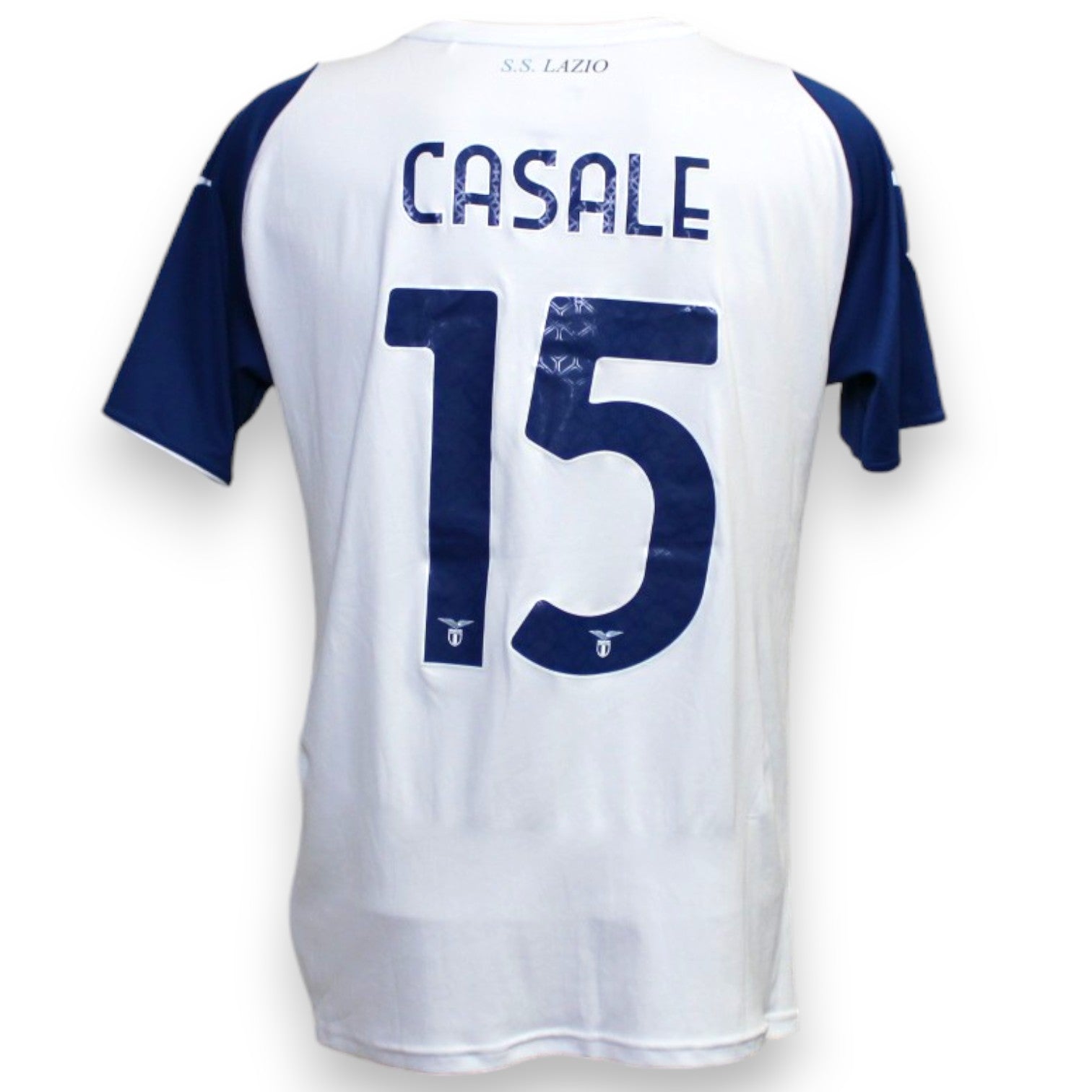 Maglia Lazio Third 2022-23 Player Issued Nicolò Casale numero 15 – Mizuno – retro con nome e numero ufficiali