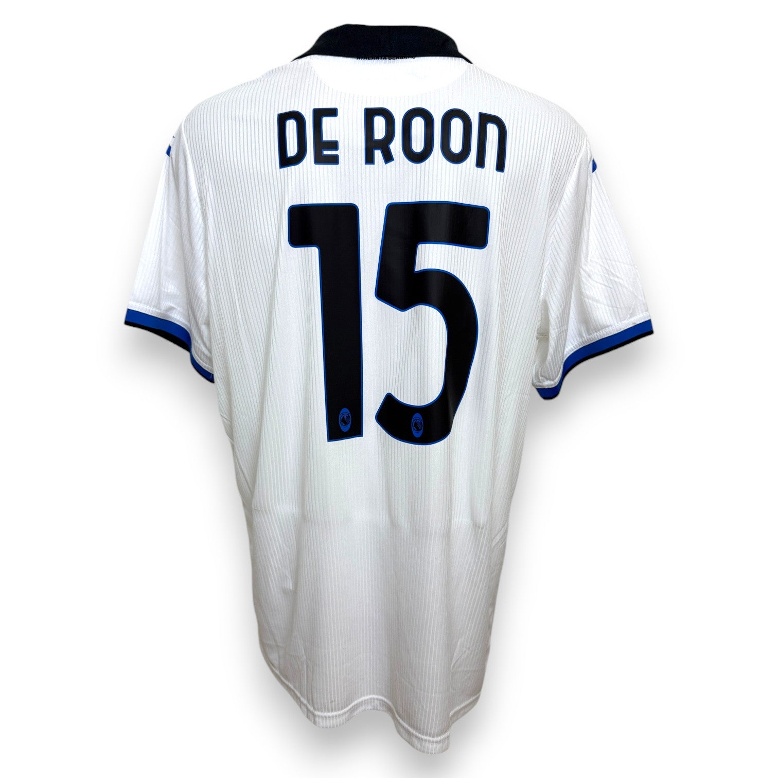 Maglia Atalanta Away 2022-23 Marten De Roon numero 15 – Joma – sponsor Plus500 – taglia XXL