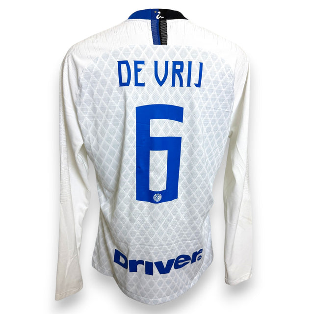 Maglia Inter Milan Away 2018-19 Player Issued maniche lunghe Stefan de Vrij numero 6 – Nike Vaporknit – sponsor Driver – taglia XL – Serie A