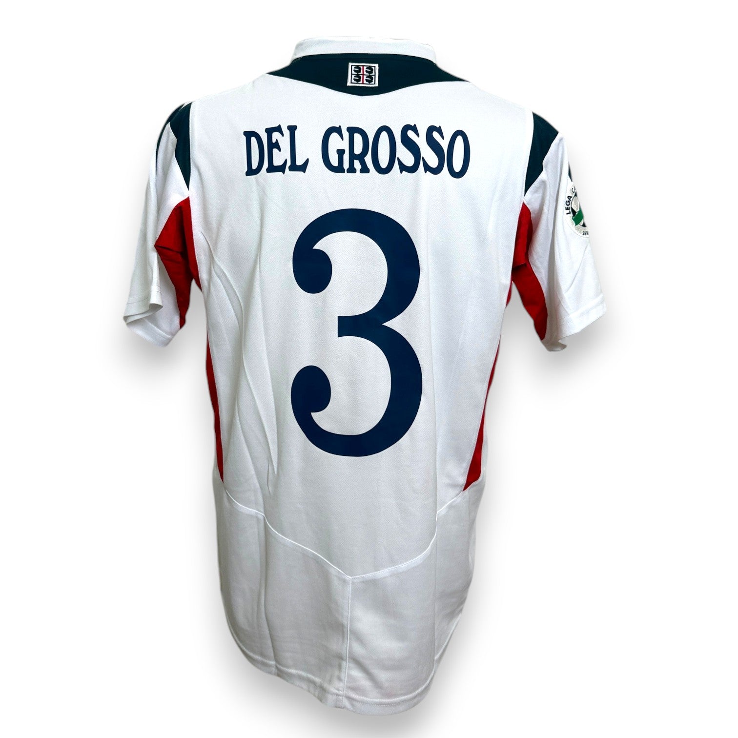 Maglia Cagliari Away 2007-08 Player Issued Cristiano Del Grosso numero 3 – Umbro – condizioni Excellent