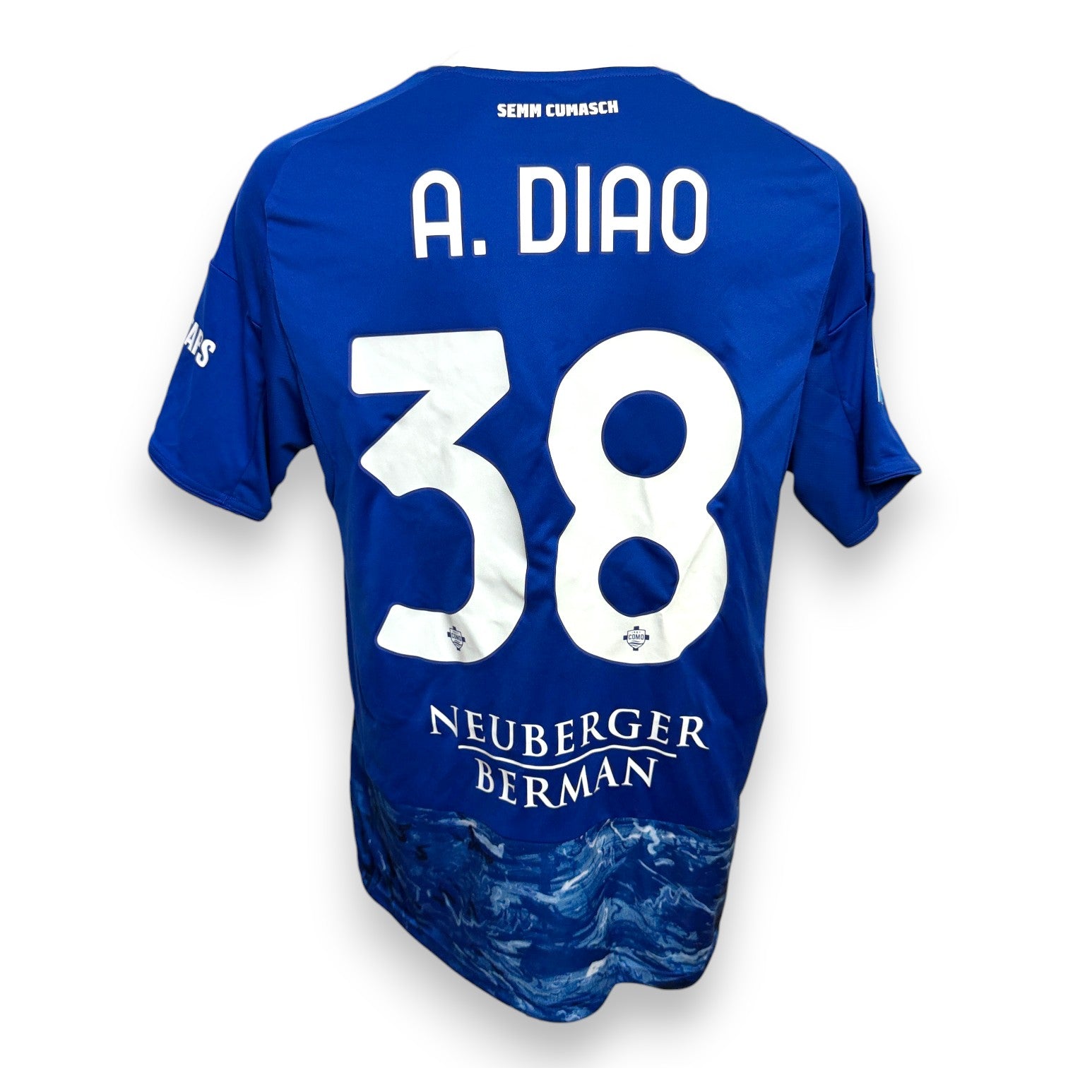 Retro maglia Como Home 2025-26 adidas – Assane Diao numero 38 – Serie A originale