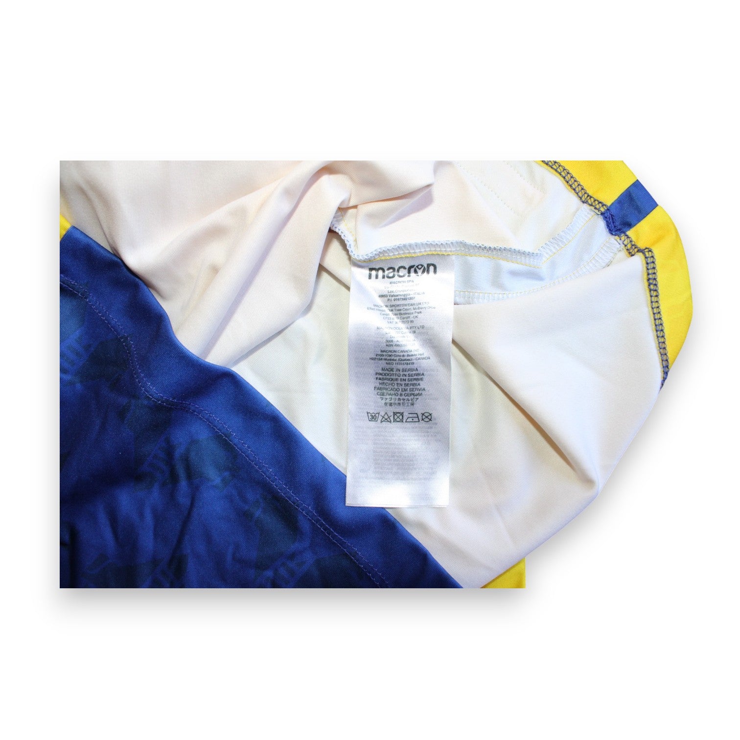 Etichetta Macron maglia Hellas Verona Anniversary 2022-23 – Made in Serbia – Player Issued Ondrej Duda N.33
