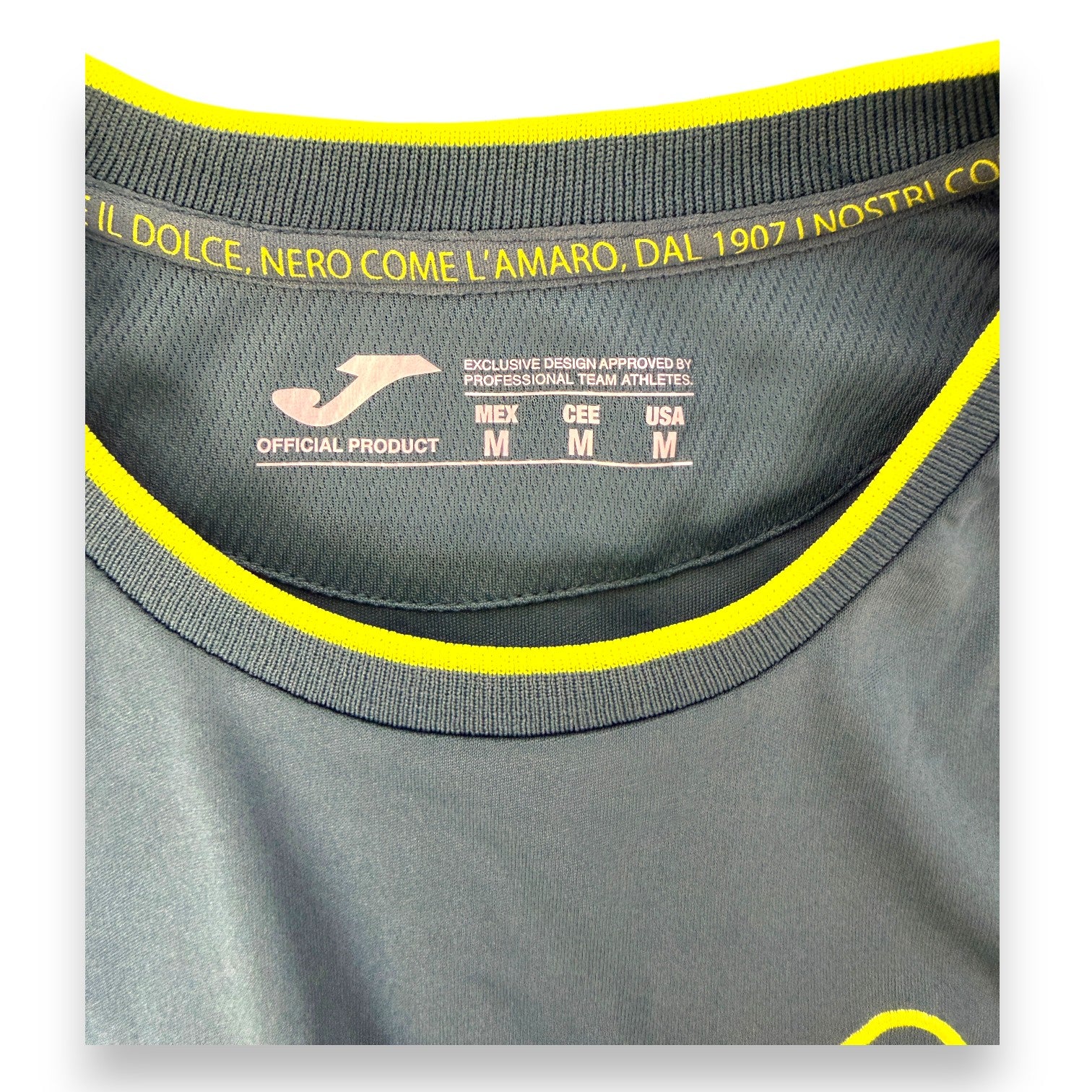 Dettaglio colletto interno taglia M maglia Palermo Third 2015-16 Joma Official Product