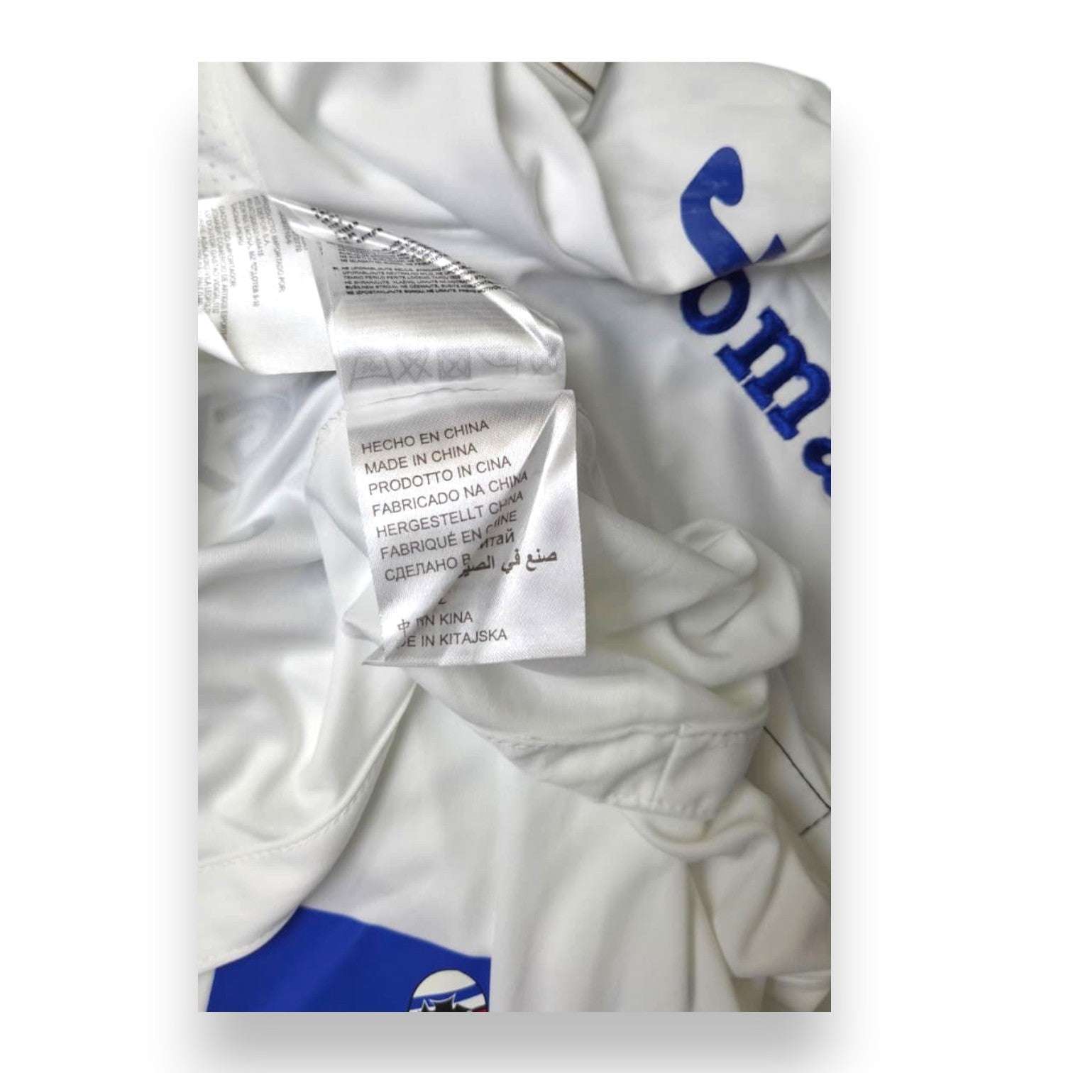 Etichetta interna maglia Sampdoria Away 2015-16 Player Issued Eder – Joma – Made in China – taglia M
