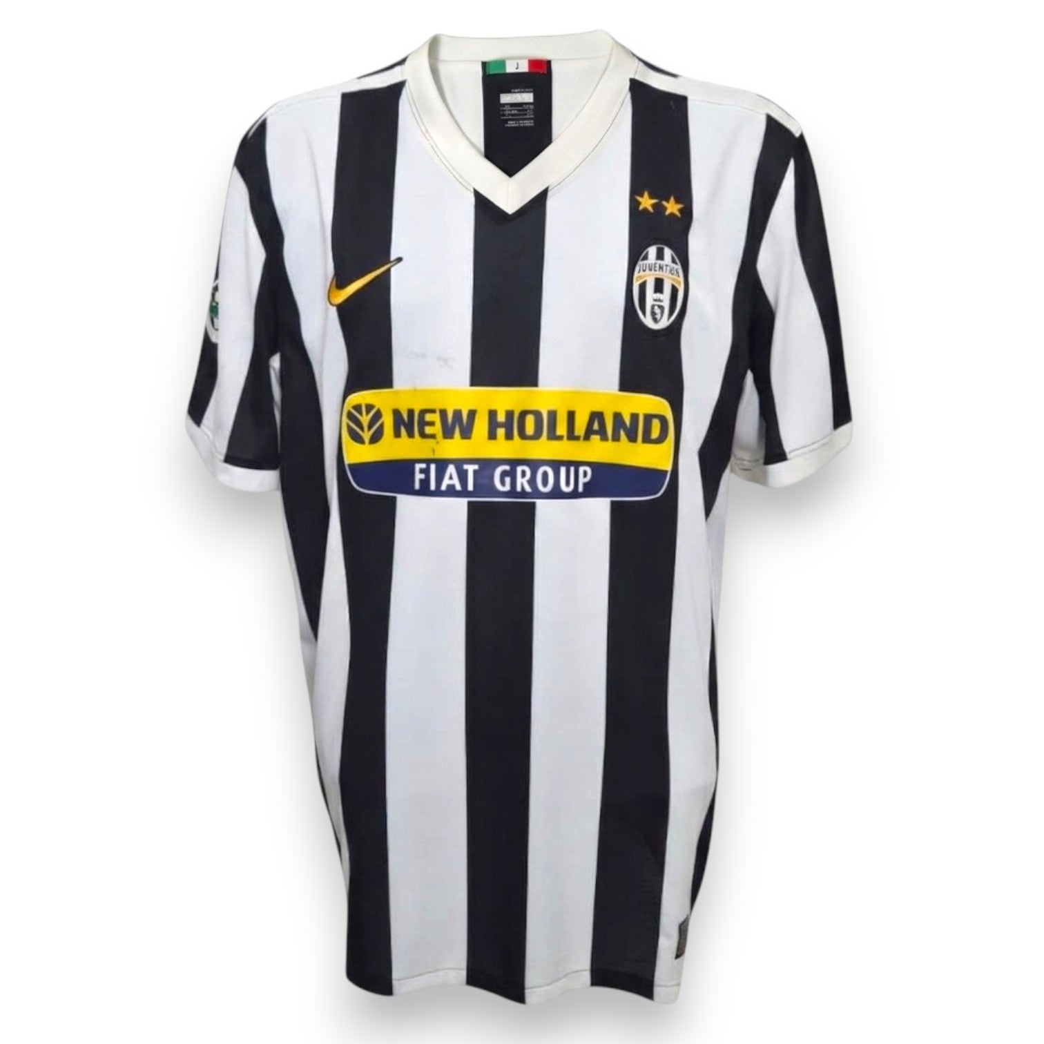 Maglia Juventus Home 2009-10 Nike fronte – sponsor New Holland Fiat Group – N.4 Felipe Melo