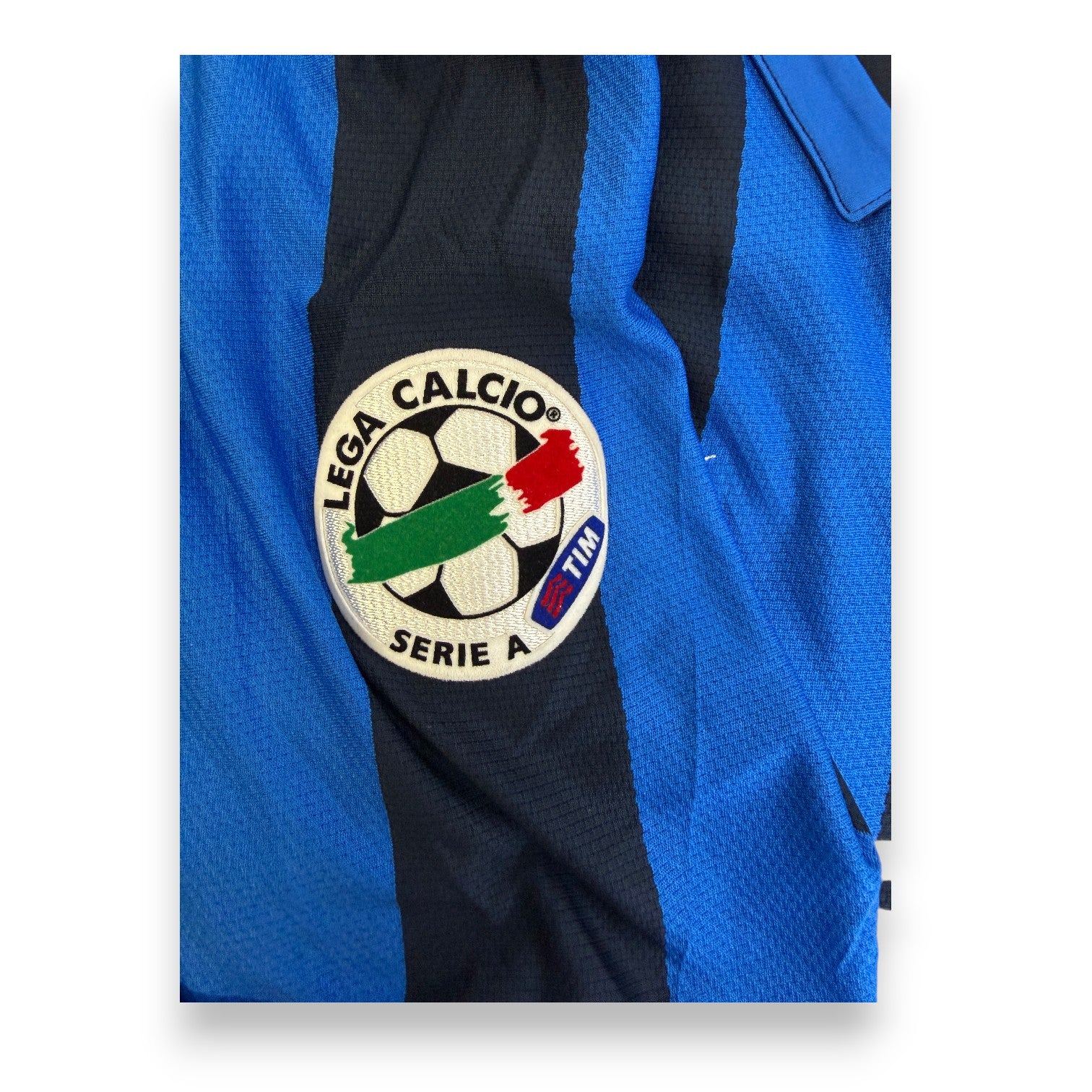 Patch Lega Calcio Serie A TIM – maglia Inter Home 2008-09 Player Issued Nike Centenario – Luis Figo numero 7