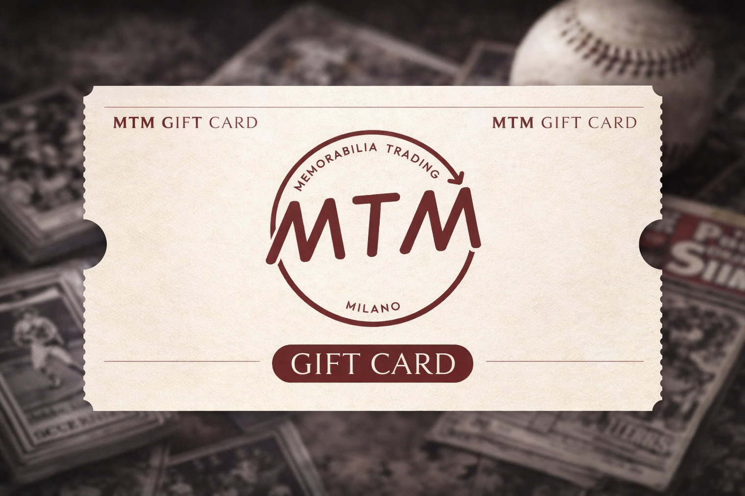 Buono Regalo MTM Memorabilia Trading Milano