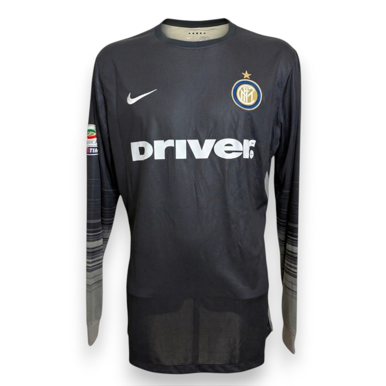 Maglia Inter GK 2015-16 Player Issued Samir Handanović numero 1 – Nike Dri-Fit – sponsor driver – condizioni Excellent