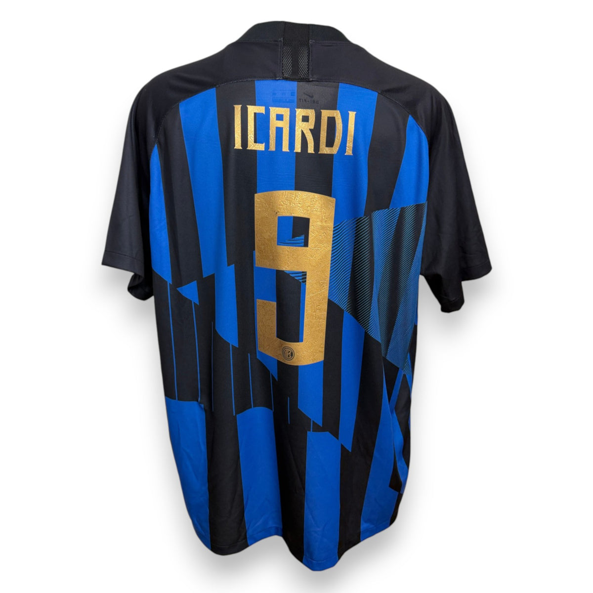 Retro maglia Inter Special 2018-19 celebrativa 20 anni Nike – Mauro Icardi numero 9 – nameset oro ufficiale