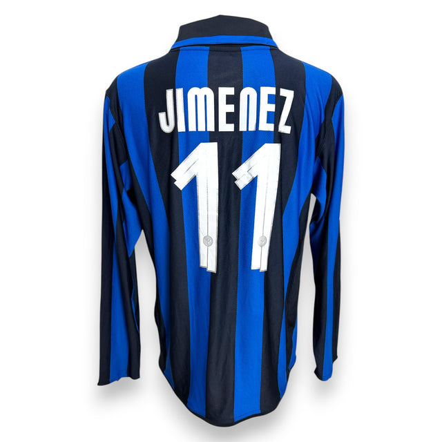 Maglia Inter Milan Home 2007-08 Player Issued maniche lunghe Luis Jiménez numero 11 – Nike – Edizione Centenario – taglia L – Serie A