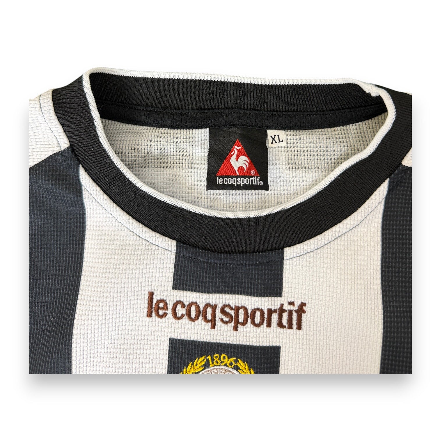 Etichetta taglia XL maglia Udinese Calcio Home 2002-04 Le Coq Sportif – Player Issued Martin Jorgensen – Made in Italy