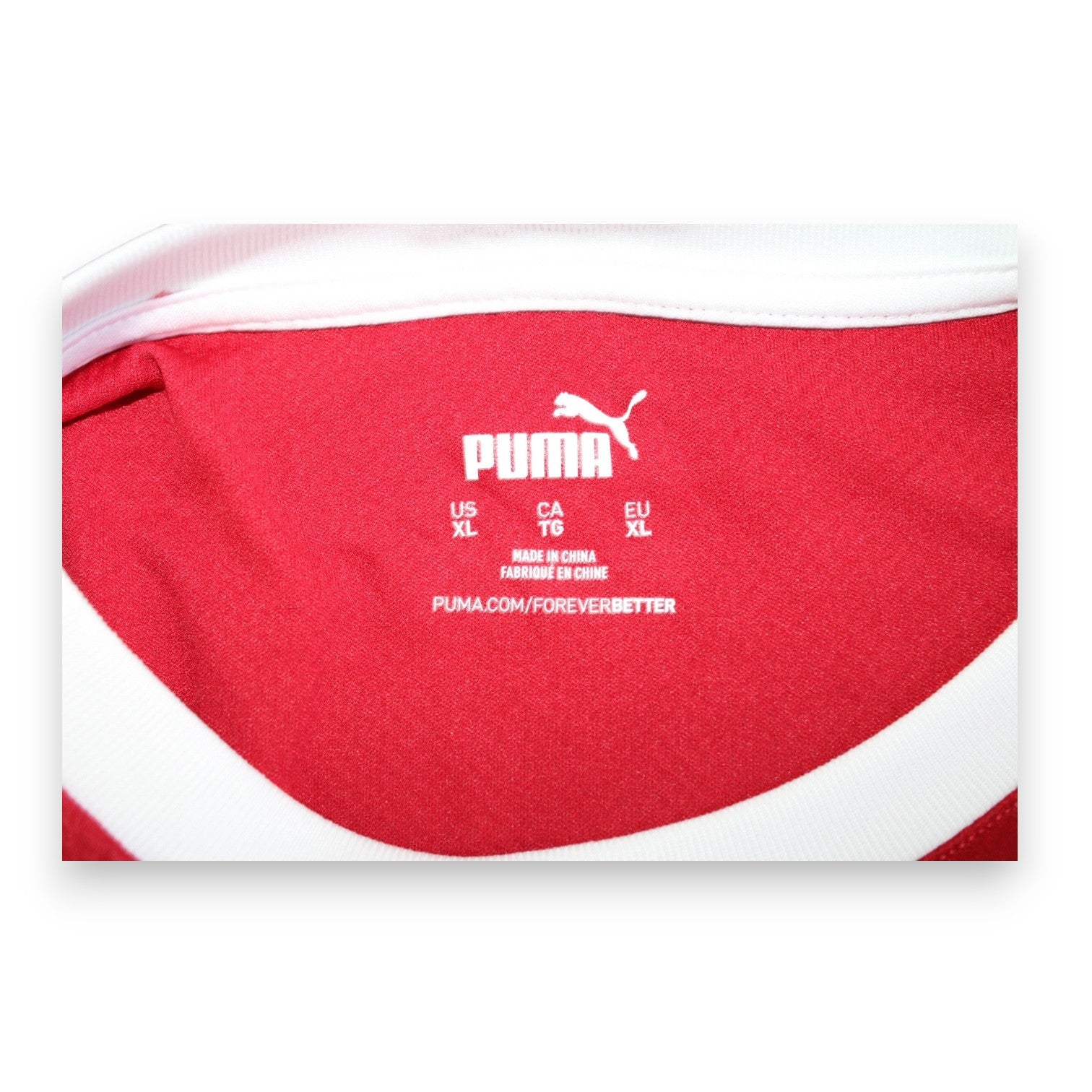Etichetta collo maglia Austria Home UEFA Euro 2020 – taglia XL – Puma – Made in China