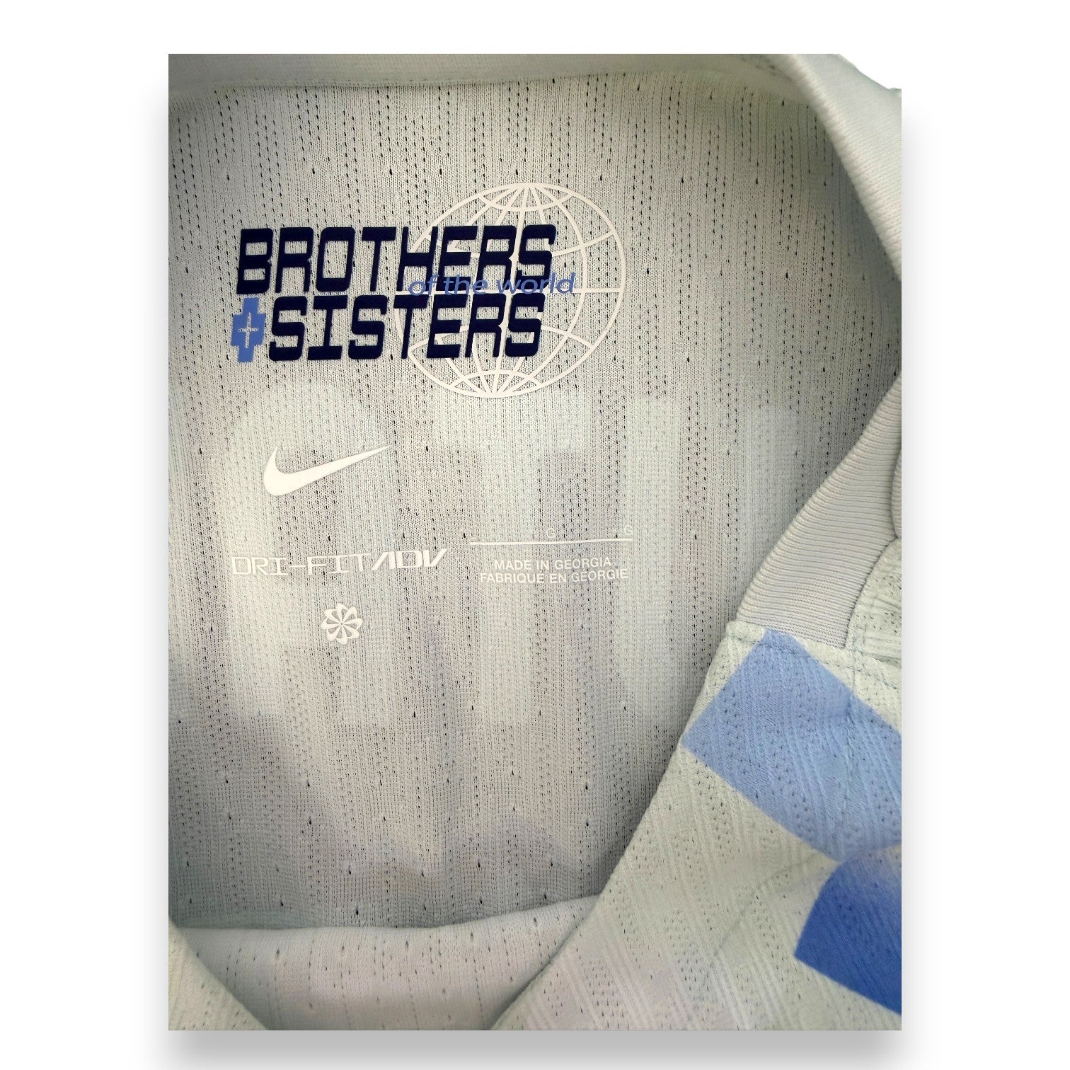 Etichetta interna colletto Nike Dri-FIT ADV maglia Inter Made in Georgia