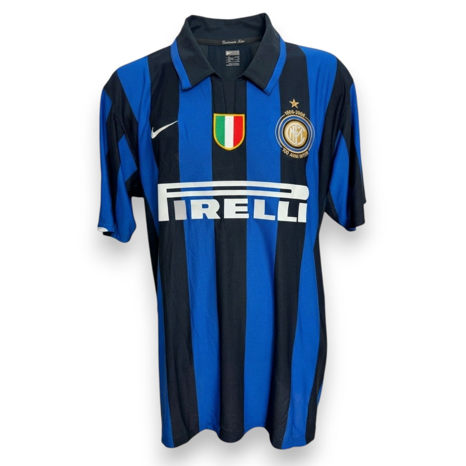 Maglia Inter Home 2007/08 Player Issued Marco Materazzi numero 23 – Nike Centenario – sponsor Pirelli – taglia XXL – Champions League
