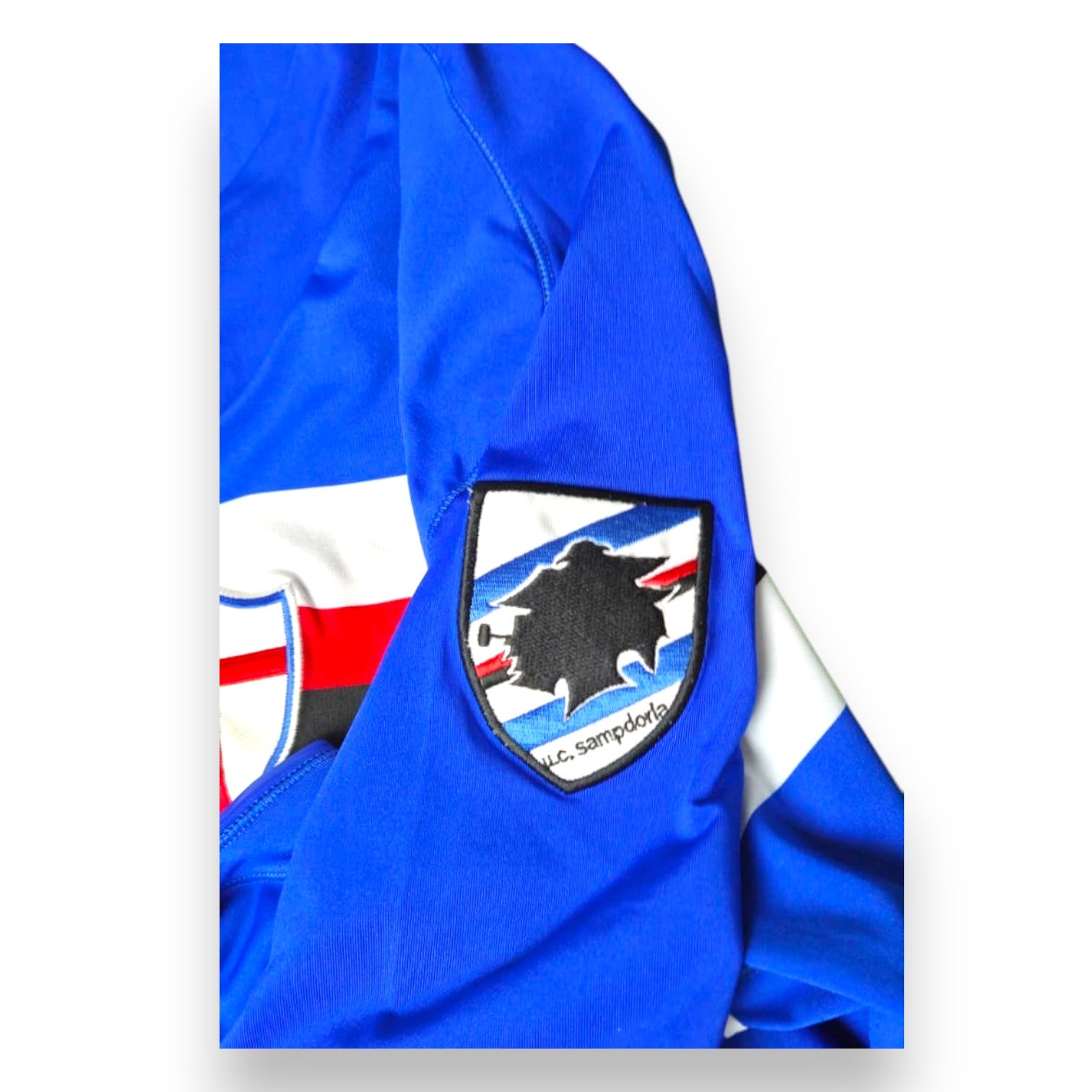 Stemma ufficiale U.C. Sampdoria manica sinistra maglia 2012-13 Player Issued Maxi López – Kappa