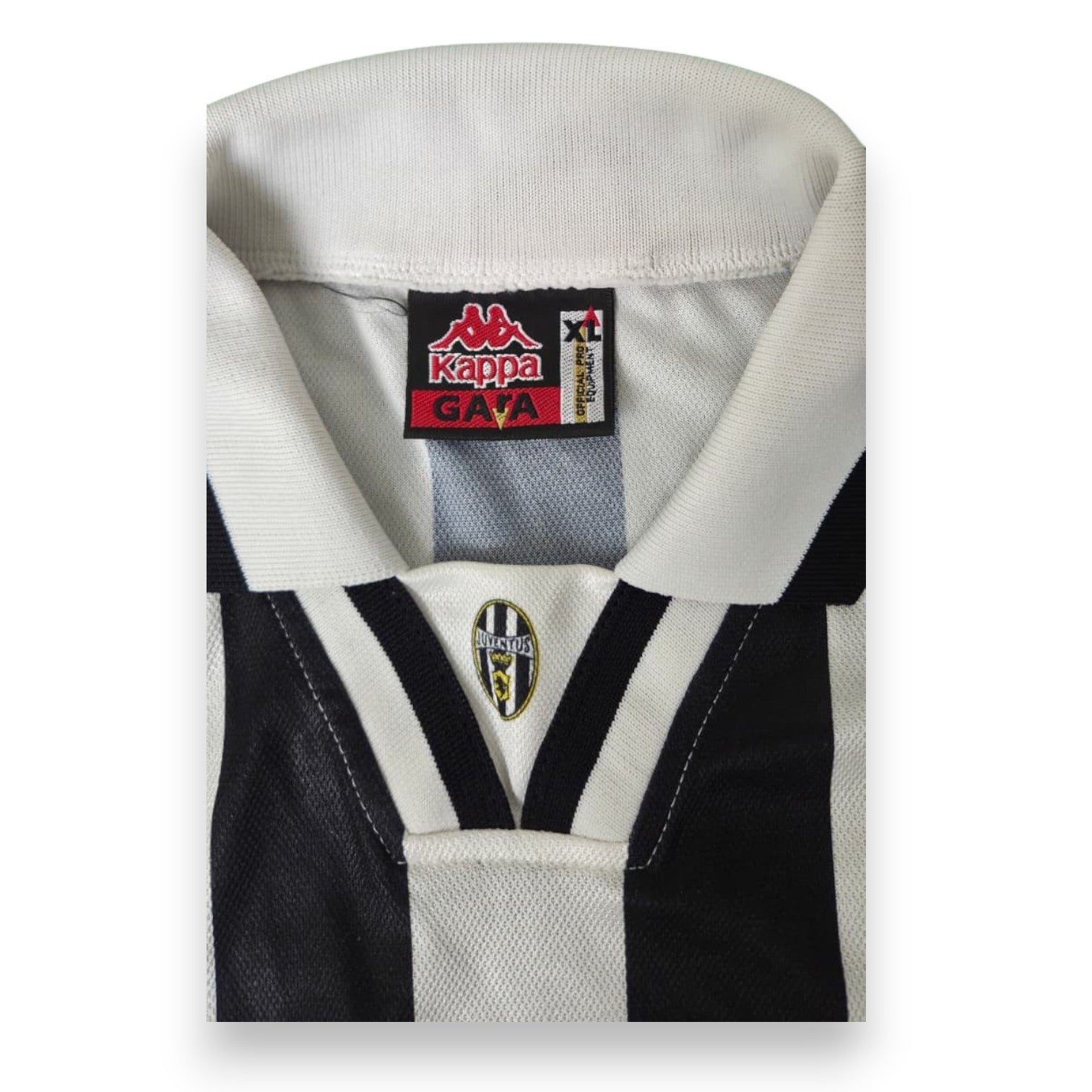 Etichetta collo Kappa Gara Official Pro Equipment taglia XL – maglia Juventus Home 1994-95 Player Issued