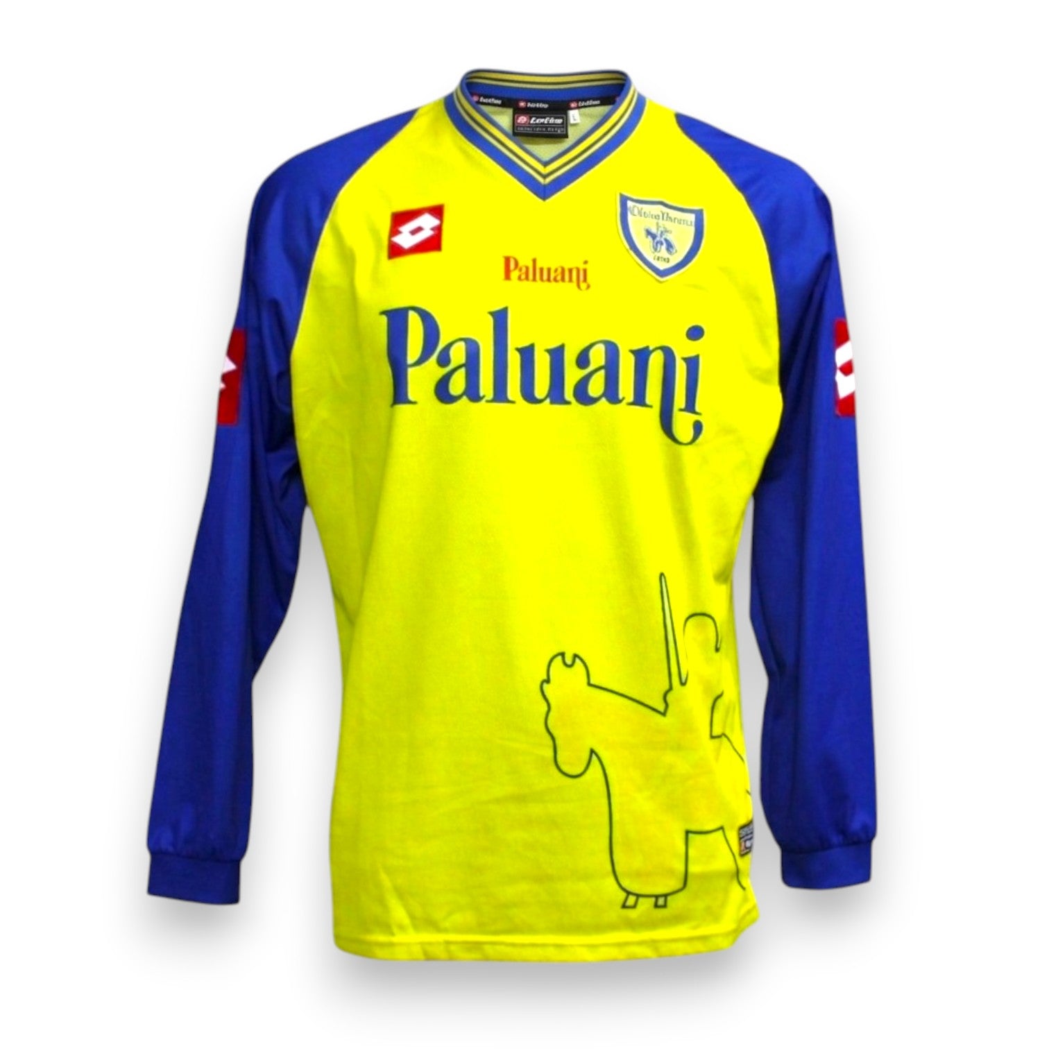 Maglia Chievo Verona Home 2003-04 Player Issued Sergio Pellissier numero 31 – Lotto – sponsor Paluani – manica lunga – vintage