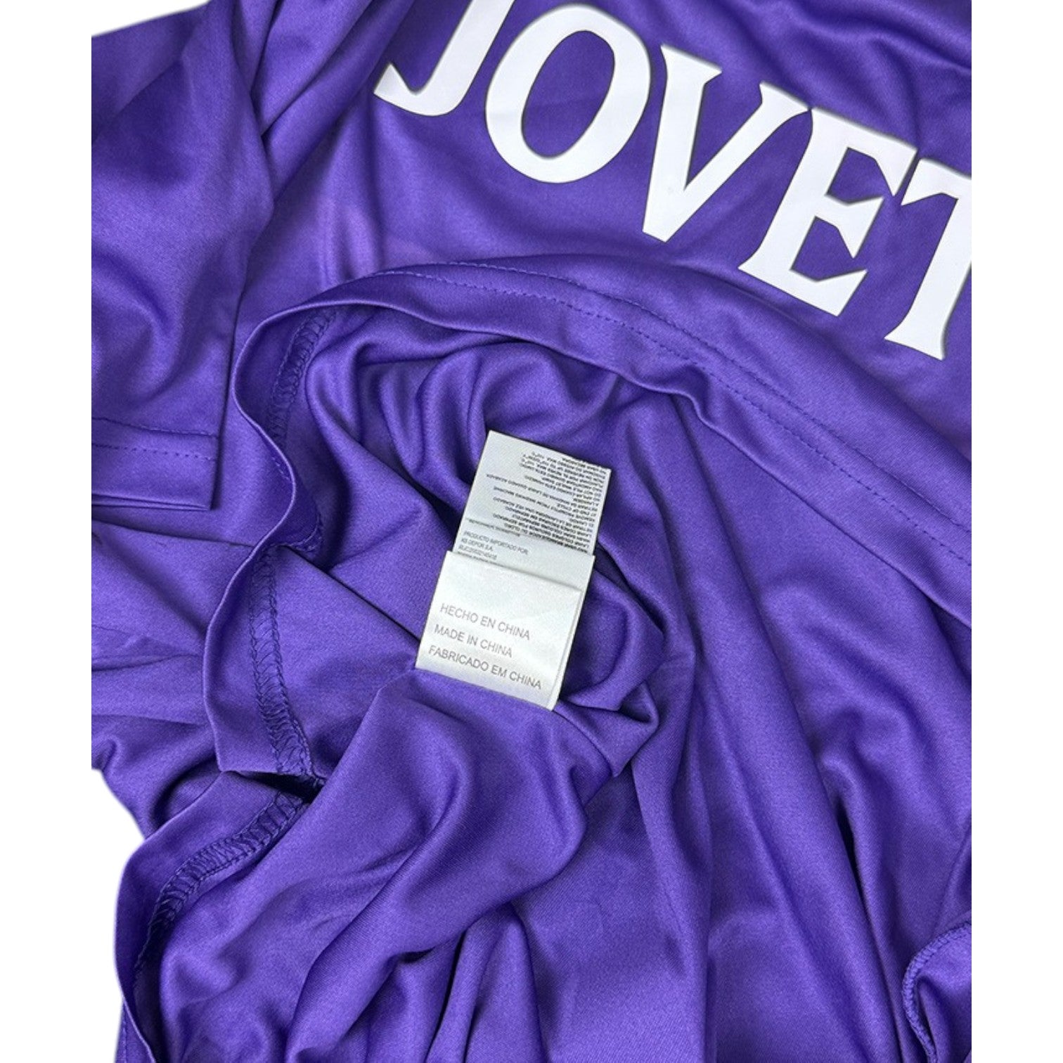 Etichetta lavaggio maglia Fiorentina 2012-13 Player Issued – Made in China – prodotto Joma ufficiale ACF Fiorentina