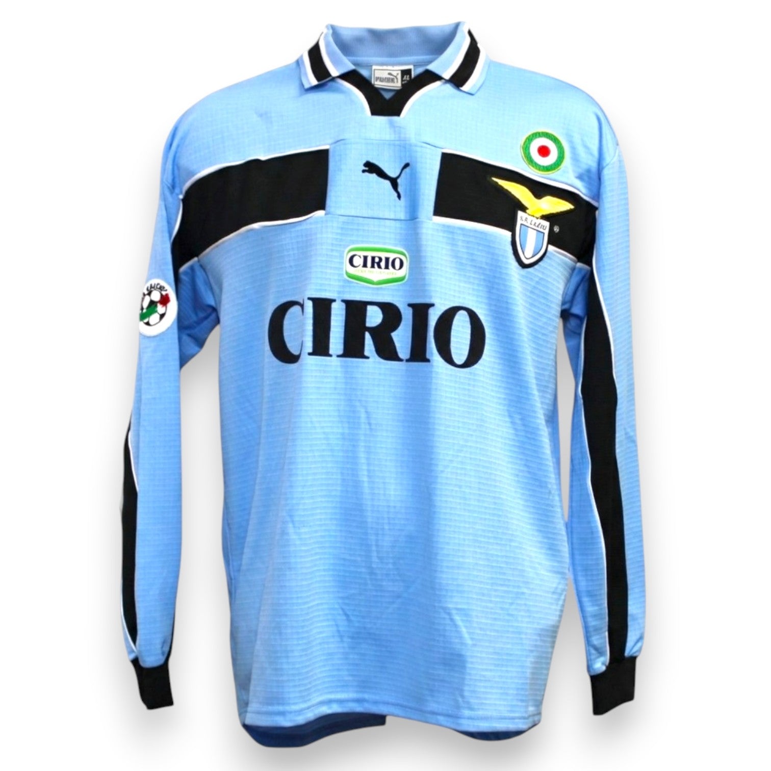 Maglia SS Lazio Home 1998-99 Player Issued autografata Roberto Mancini – Puma – taglia XL – condizioni Excellent
