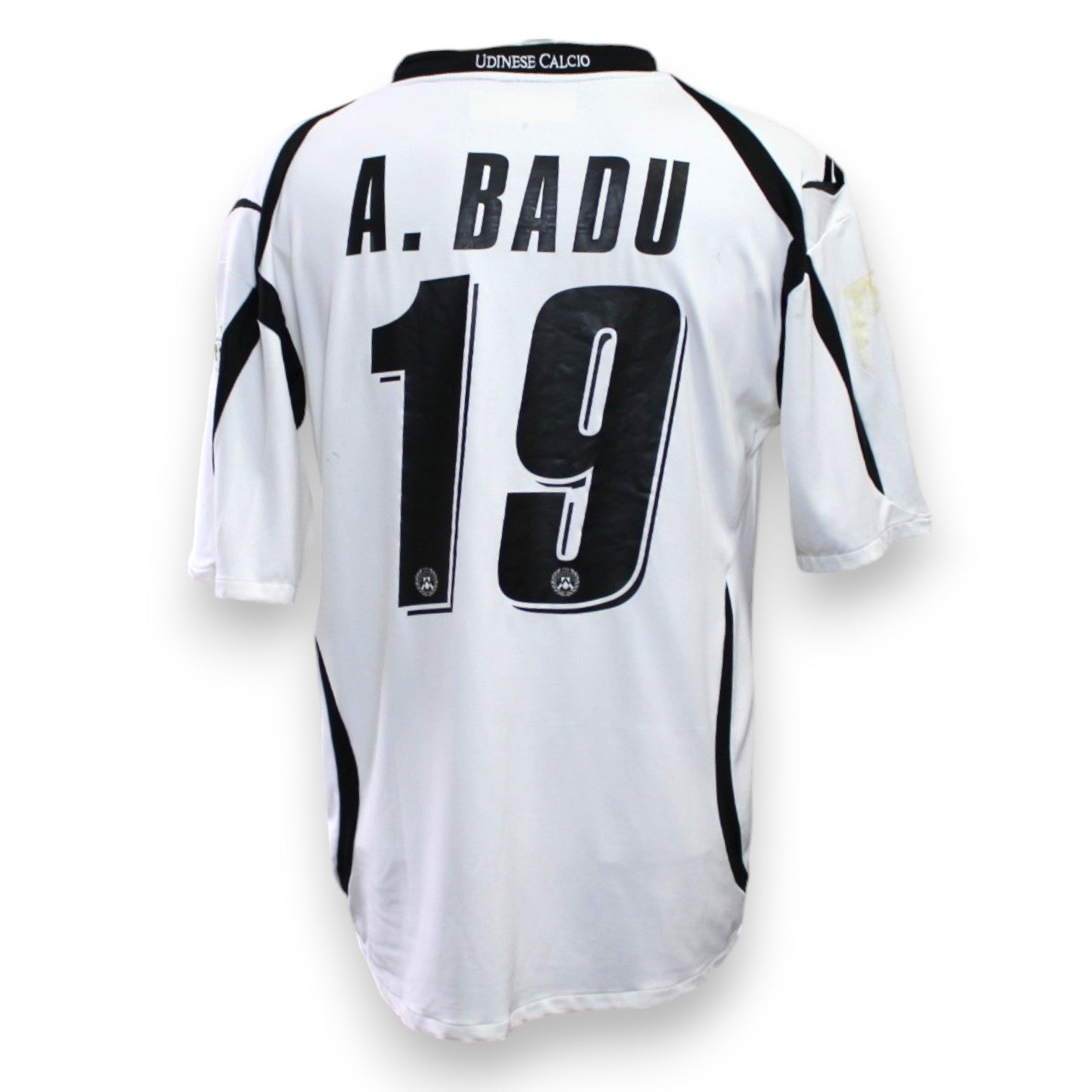 Retro maglia Udinese Third 2010-11 numero 19 A. Badu Player Issued – nameset originale Legea – scritta Udinese Calcio sul collo