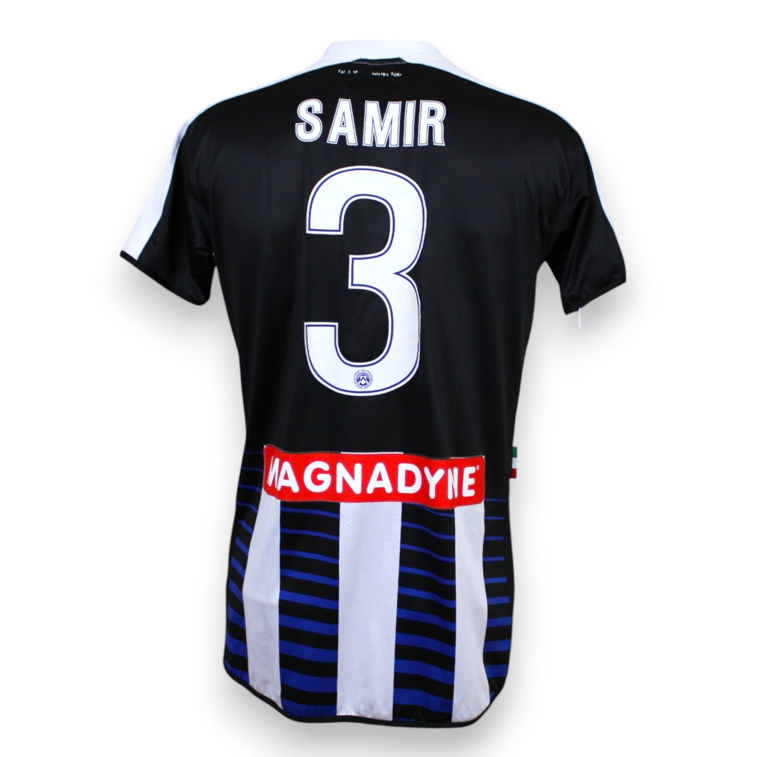 Retro maglia Udinese 2016-17 numero 3 Samir Player Issued – sponsor Magnadyne – HS Football – cimelio Serie A