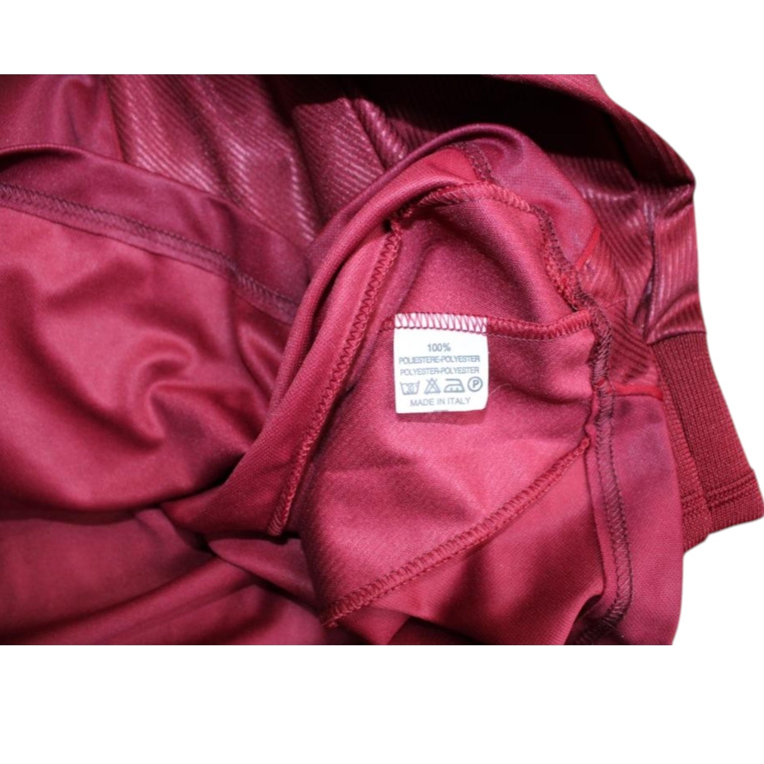 Etichetta lavaggio maglia Torino 2001-02 Player Issued – 100% poliestere – Made in Italy – Asics originale