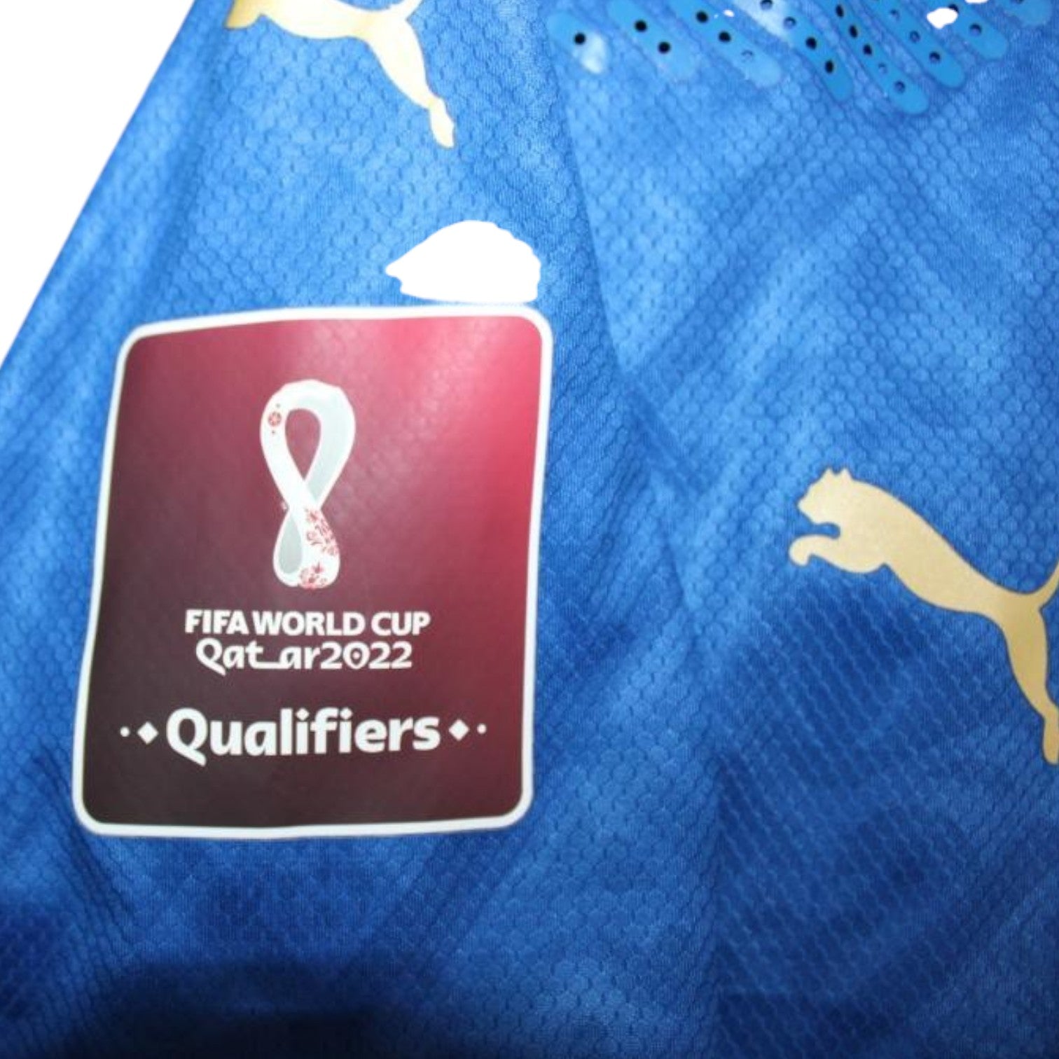 Patch FIFA World Cup Qatar 2022 Qualifiers maglia Italia Home 2021 Player Issued – Puma – Insigne numero 10