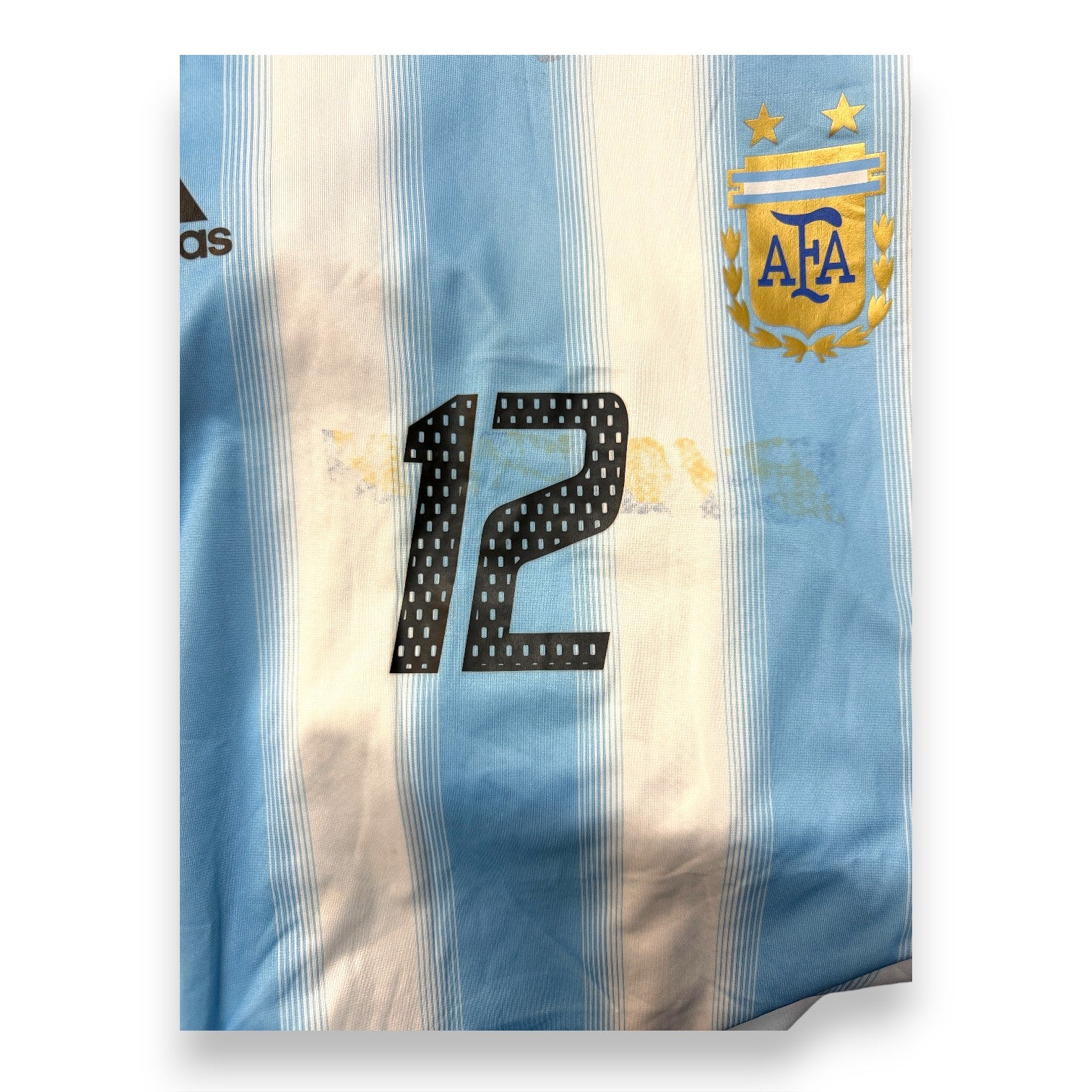 Dettaglio conservazione maglia Argentina Home 2004 Player Issued Mauro Rosales – Adidas vintage
