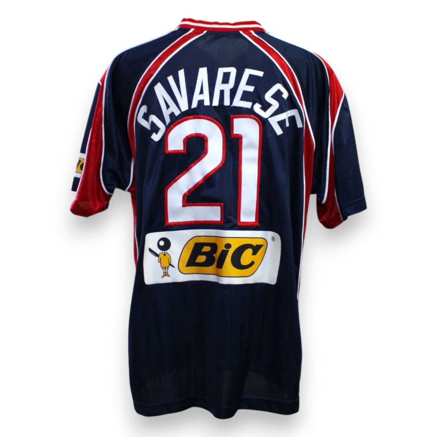 Retro maglia New England Revolution 1999 Player Issued Giovanni Savarese numero 21 – Reebok – sponsor BIC – MLS vintage fondatori