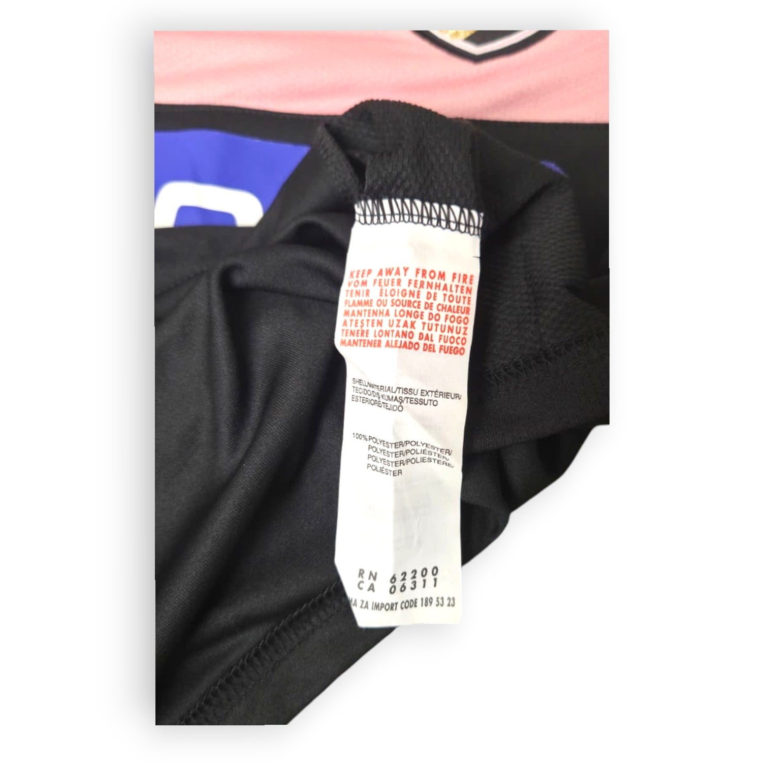 Etichetta Puma 100% poliestere maglia Palermo Away 2012-13