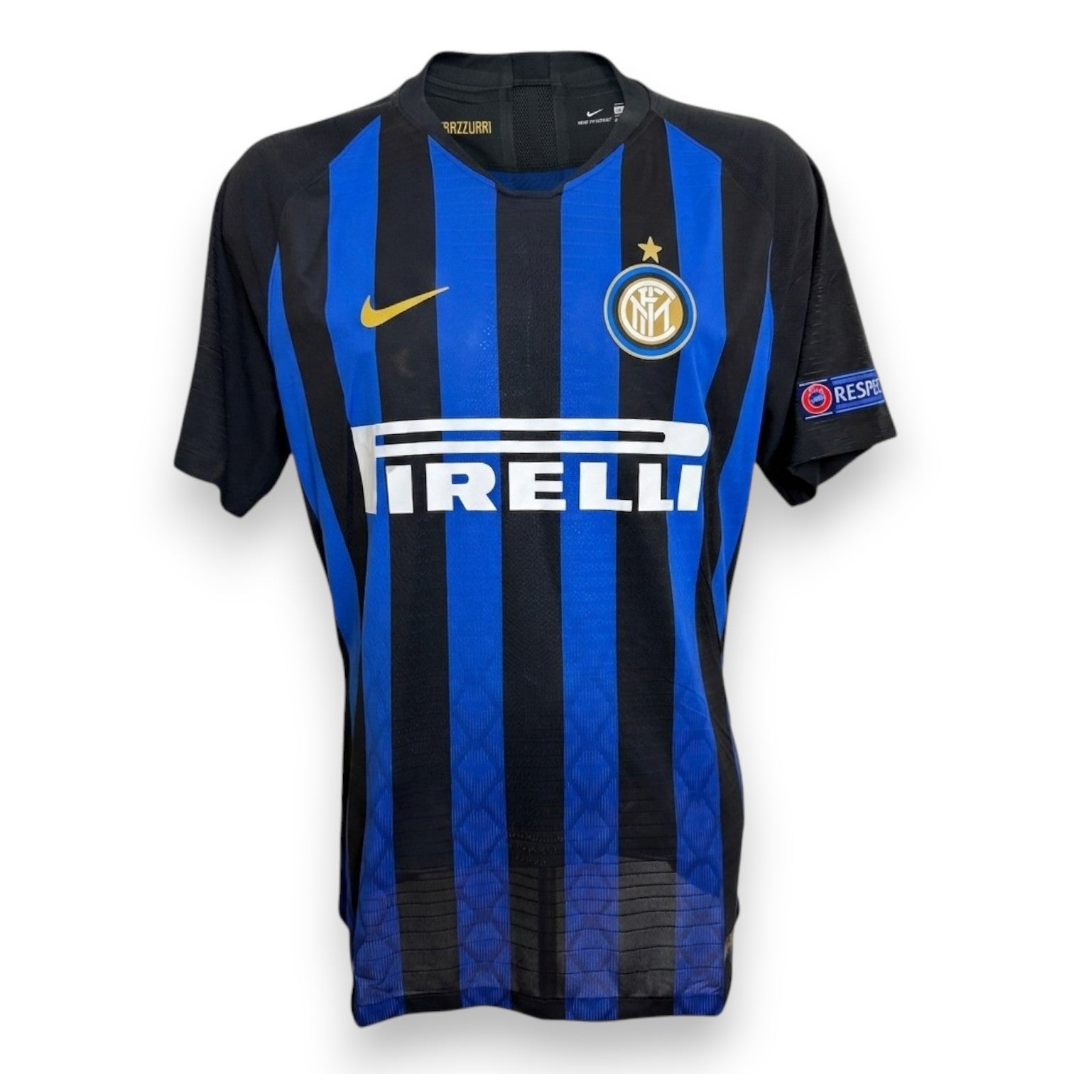 Fronte maglia Inter Milan Home 2018-19 Player Issued – Nike – sponsor Pirelli – patch UEFA Europa League