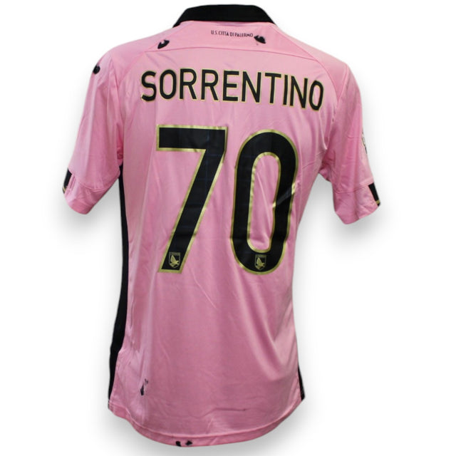 Maglia Palermo Home 2014-15 Player Issued Stefano Sorrentino numero 70 – Joma – retro con nome e numero