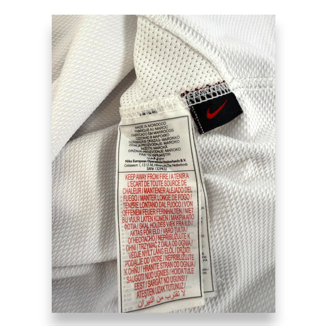Etichetta interna Nike made in Morocco – maglia Inter Away 2007-08 Centenario Zanetti