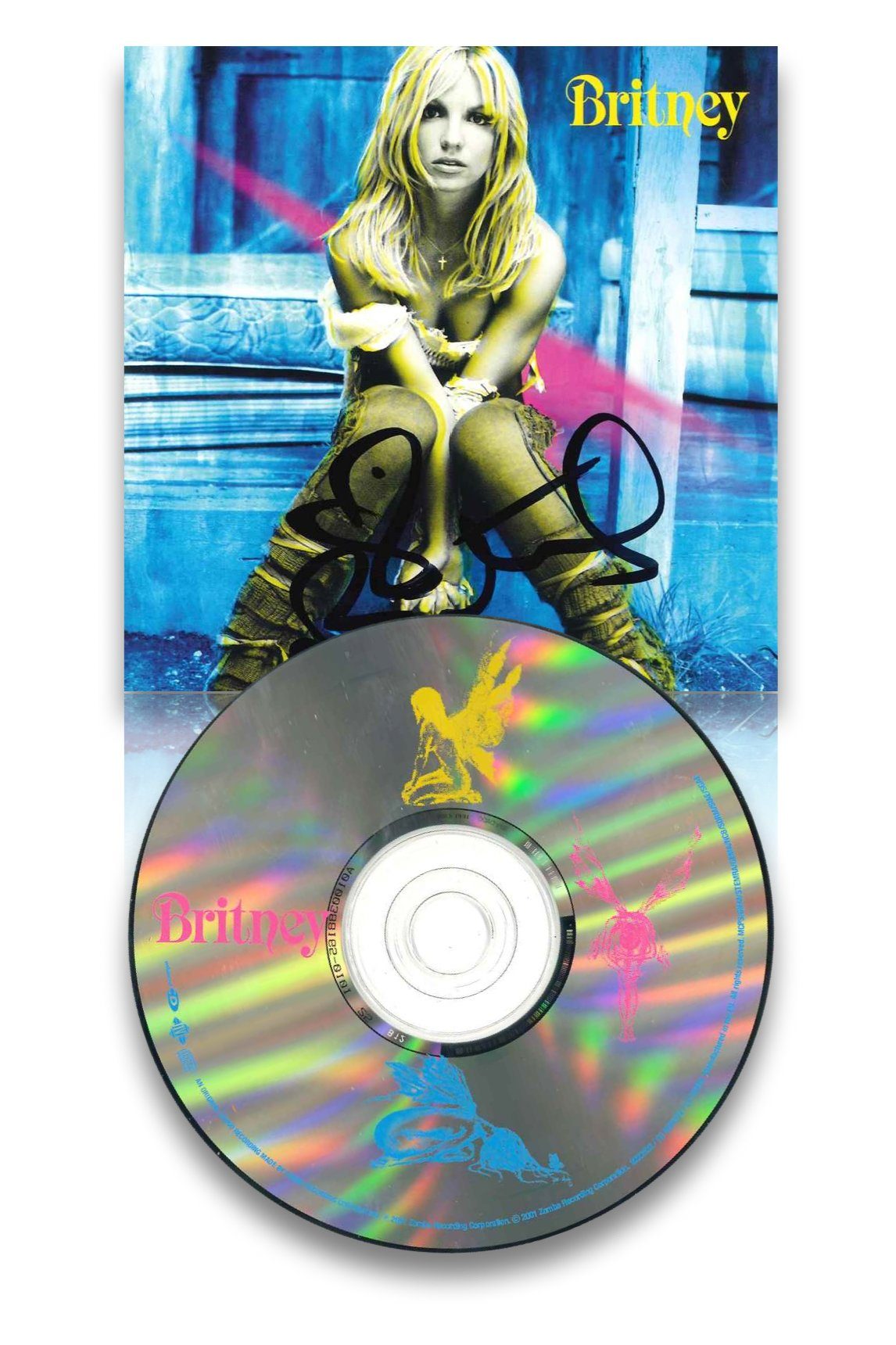 CD Autografato Britney Spears – Britney – 2001 – Firma Originale Copertina – Zomba / Jive Records – COA Incluso
