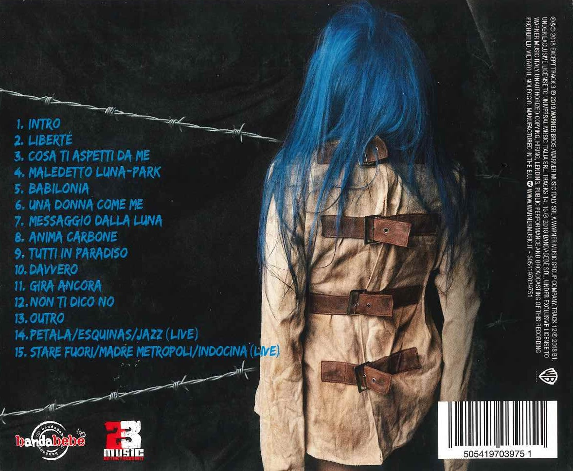 Retro CD Loredana Bertè LiBerté Sanremo Edition – tracklist 15 brani – Warner 2019