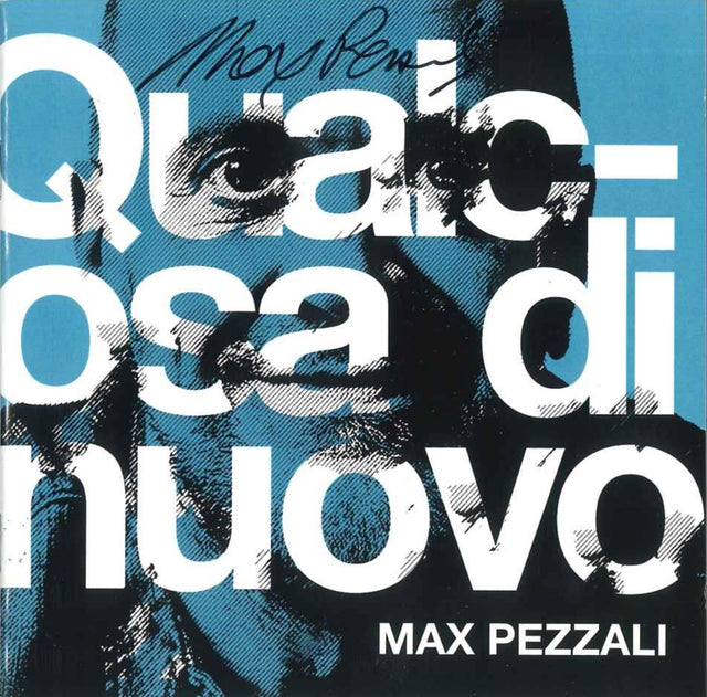 Disco CD Max Pezzali Qualcosa di nuovo 2020 – Atlantic Warner – grafica azzurra