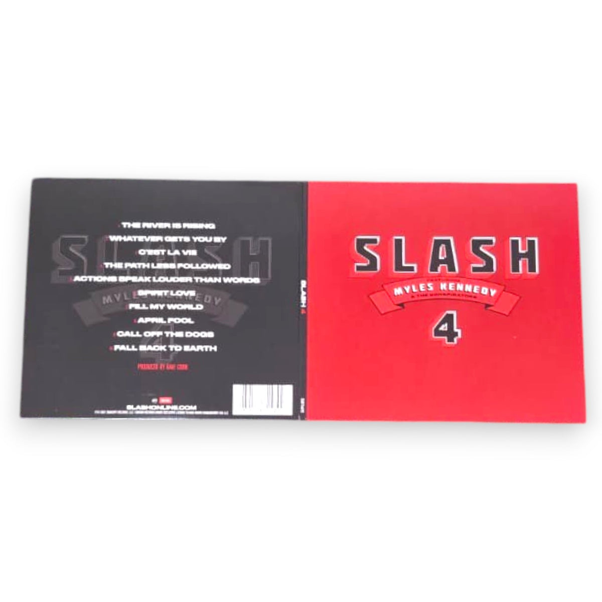 Booklet CD Slash 4 aperto con tracklist completa e copertina frontale