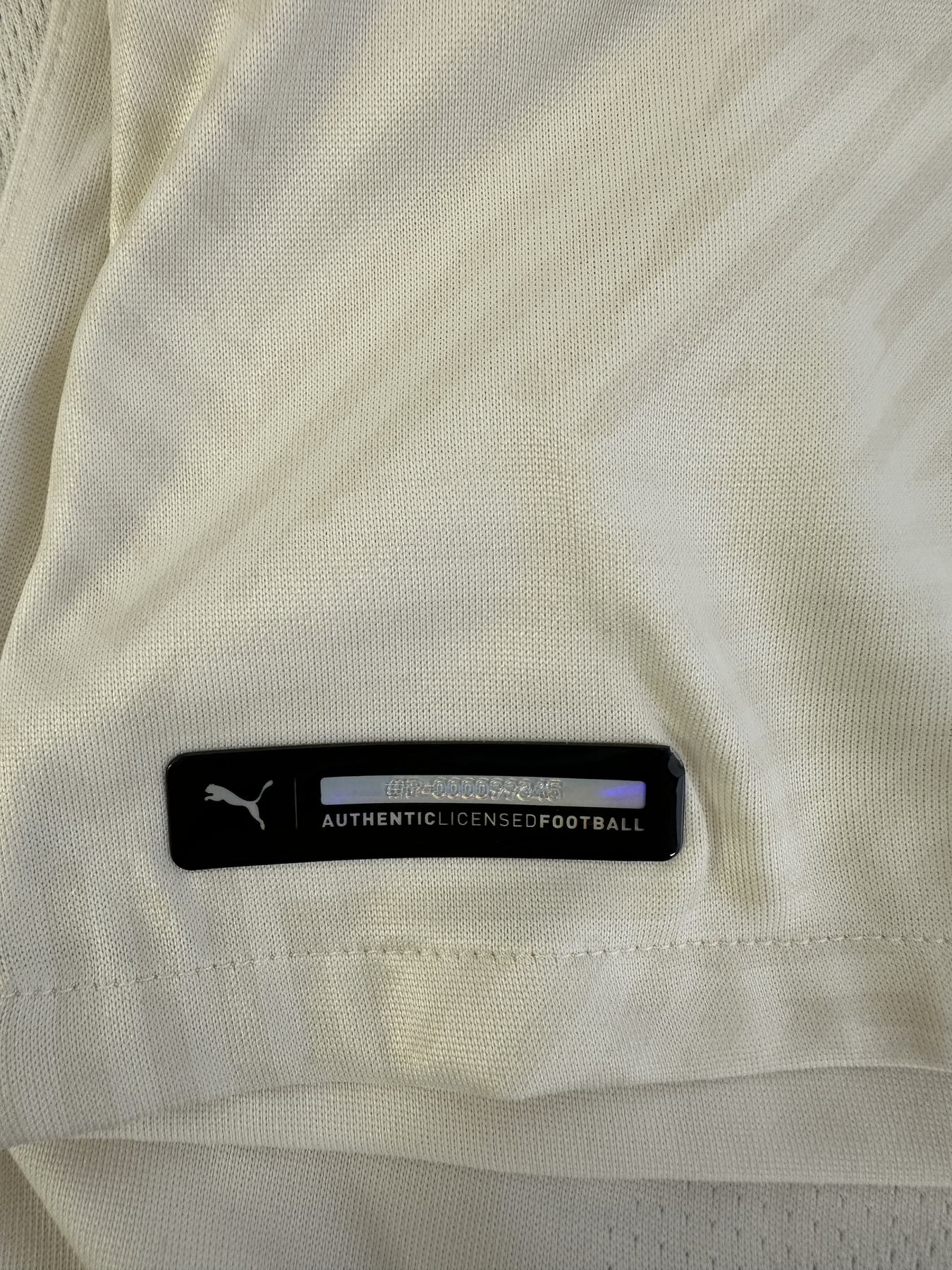 Cartellino di sicurezza Puma Authentic Licensed Football maglia AC Milan Away 2021-22