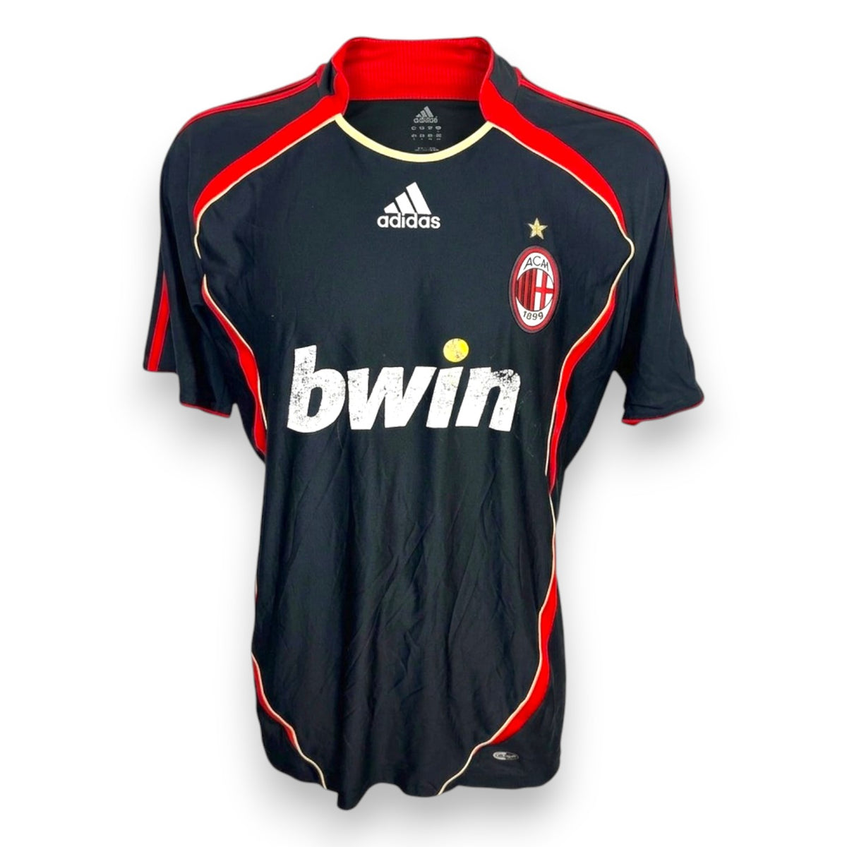 Maglia AC Milan Third 2006-07 Kaká – Adidas bwin – total black – Nameset Replica