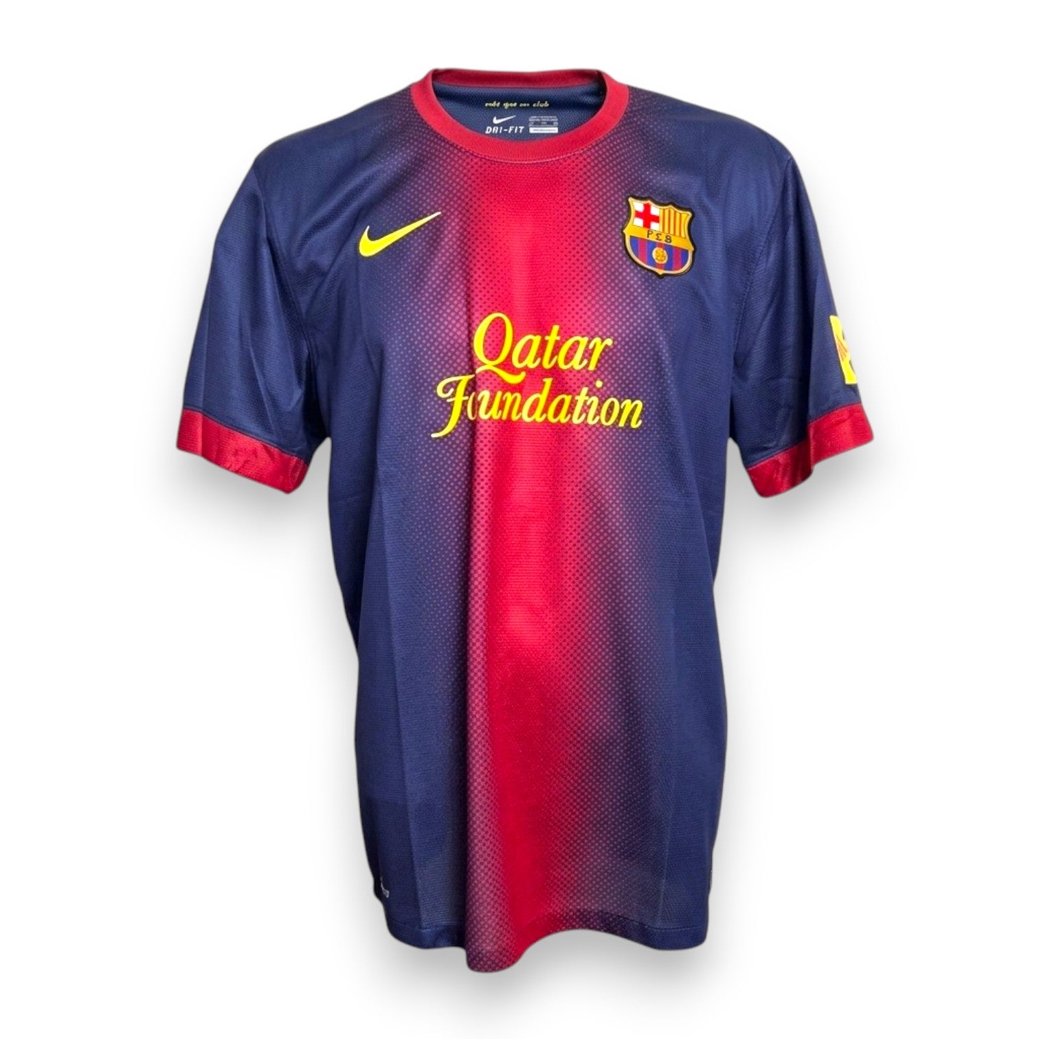 Retro maglia Barcellona Home 2012-13 numero 10 Messi Nike blaugrana – nome replica e sponsor unicef