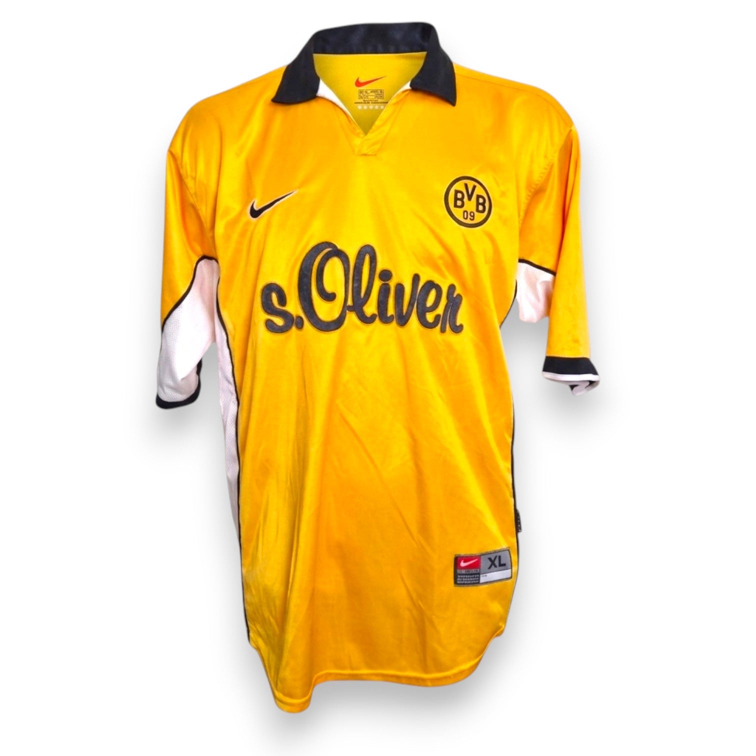 Maglia Borussia Dortmund Home 1997-98 Möller numero 10 – Nike – sponsor s.Oliver giallo neon – taglia XL condizioni Excellent vintage