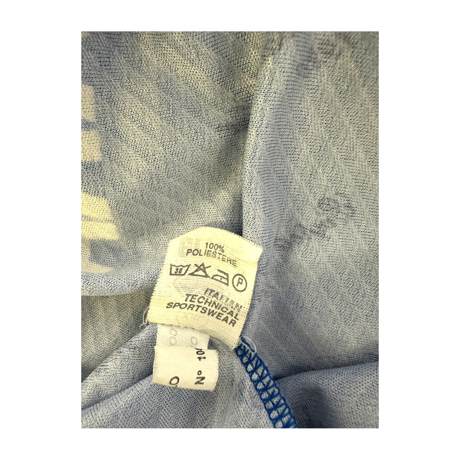 Etichetta 100% poliestere Italian Technical Sportswear maglia Empoli 1999-2000