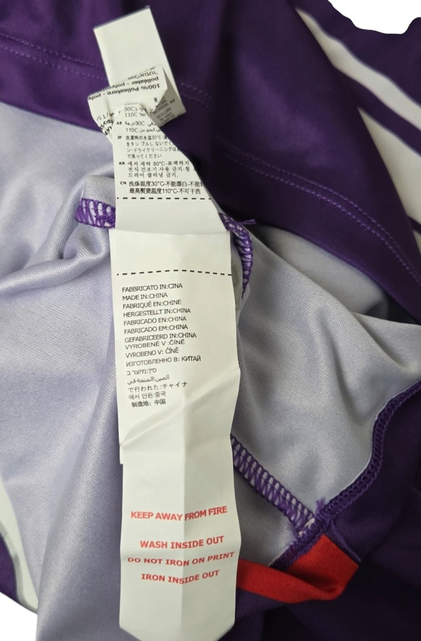 Etichetta di composizione Kappa Made in China della maglia Fiorentina Home 2021/22