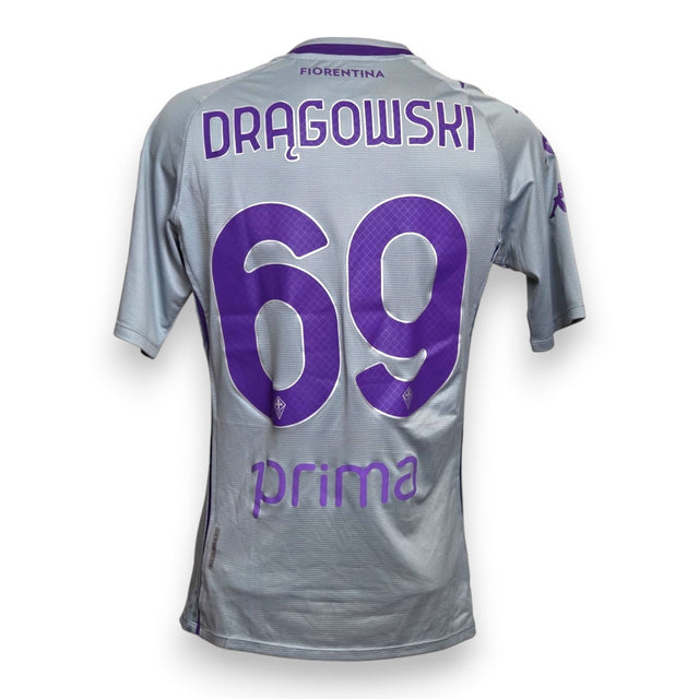 Retro maglia portiere Fiorentina 2020/21 con nameset originale Drągowski 69 e sponsor Prima