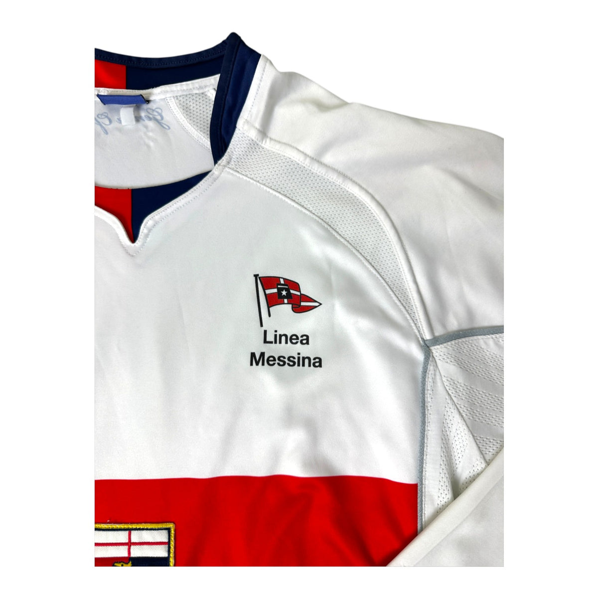 Sponsor Linea Messina maglia Genoa Away 2008/09 Asics – dettaglio petto