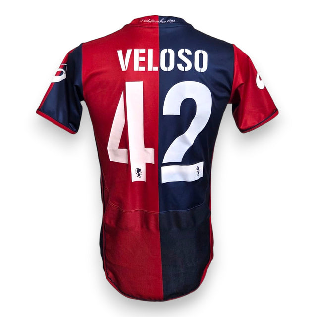 Retro maglia Genoa Home 2010/11 con nameset originale Veloso 42 e scritta 7 Settembre 1893